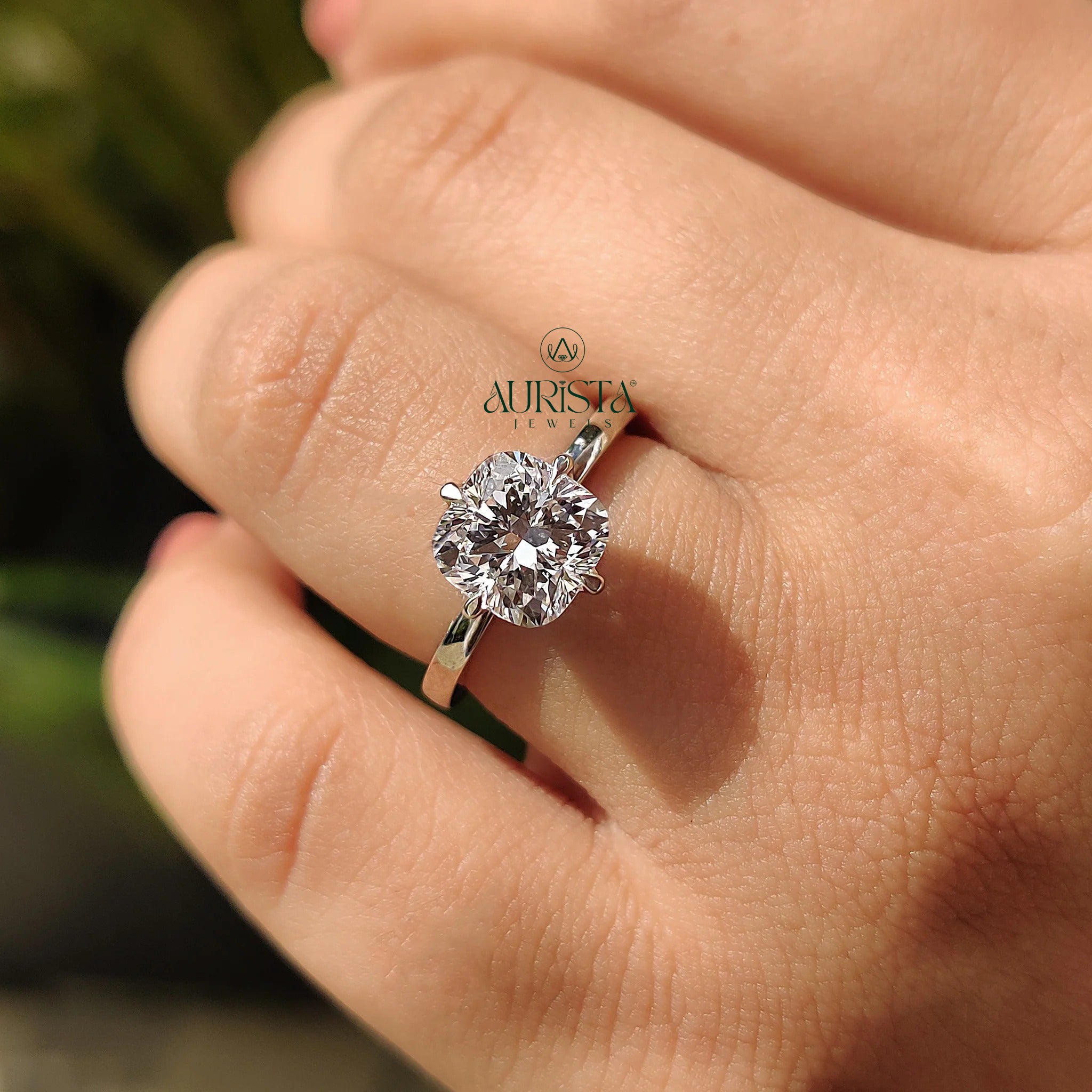 Dreamy Cushion Cut Solitaire Ring