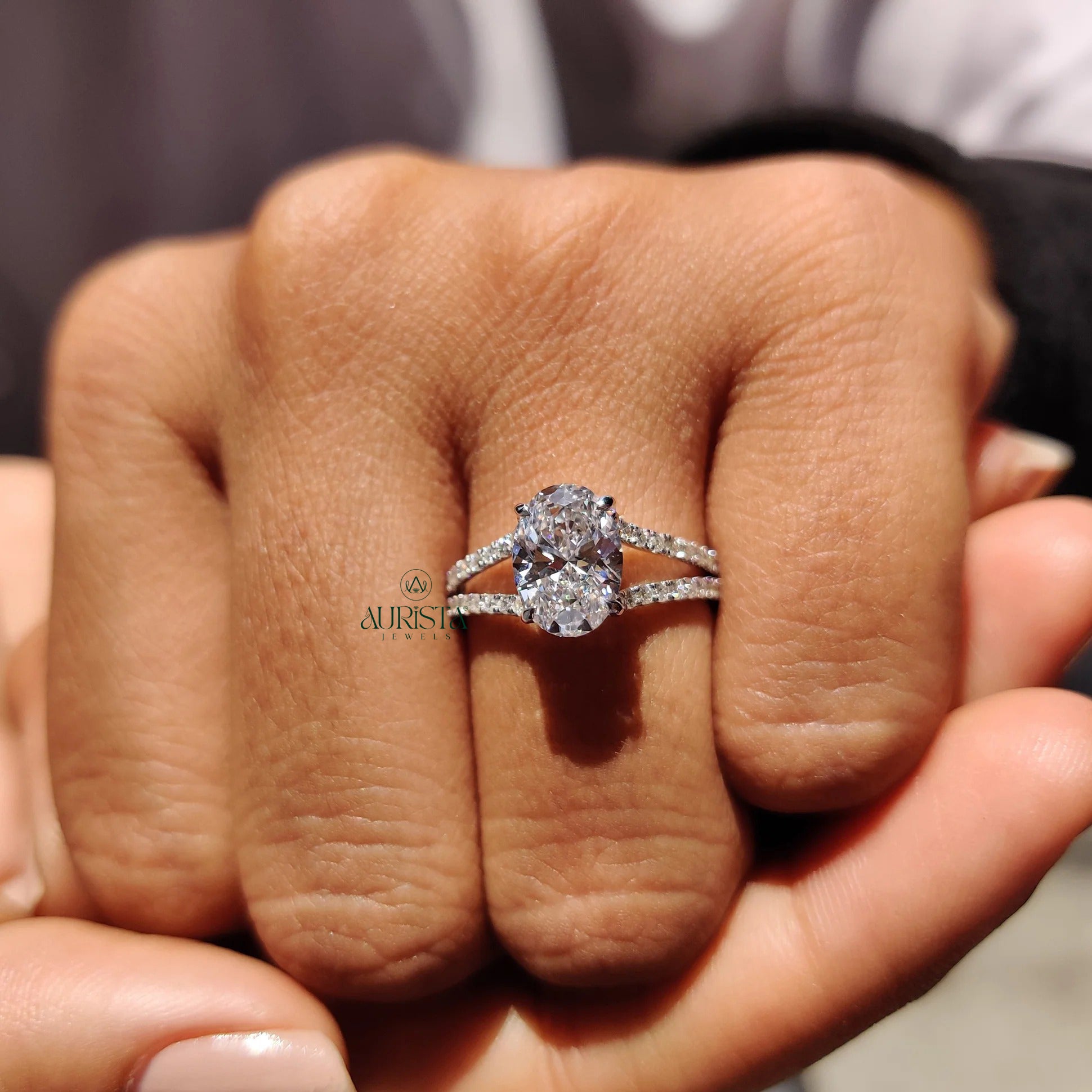 Infinite Pave Spark – Designer Ring with Dazzling Sparkle
