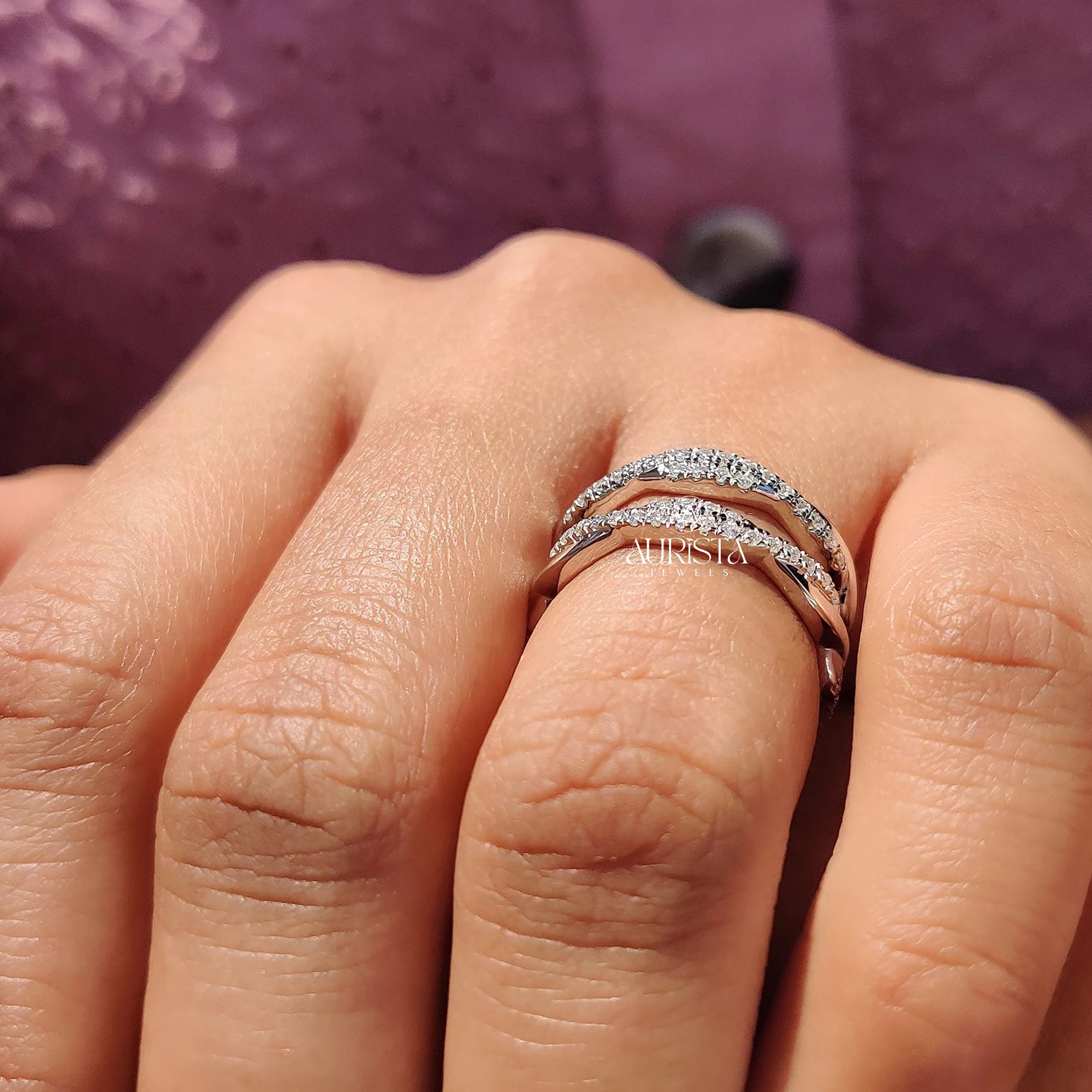 Twisted Diamond Elegance Diamond Ring