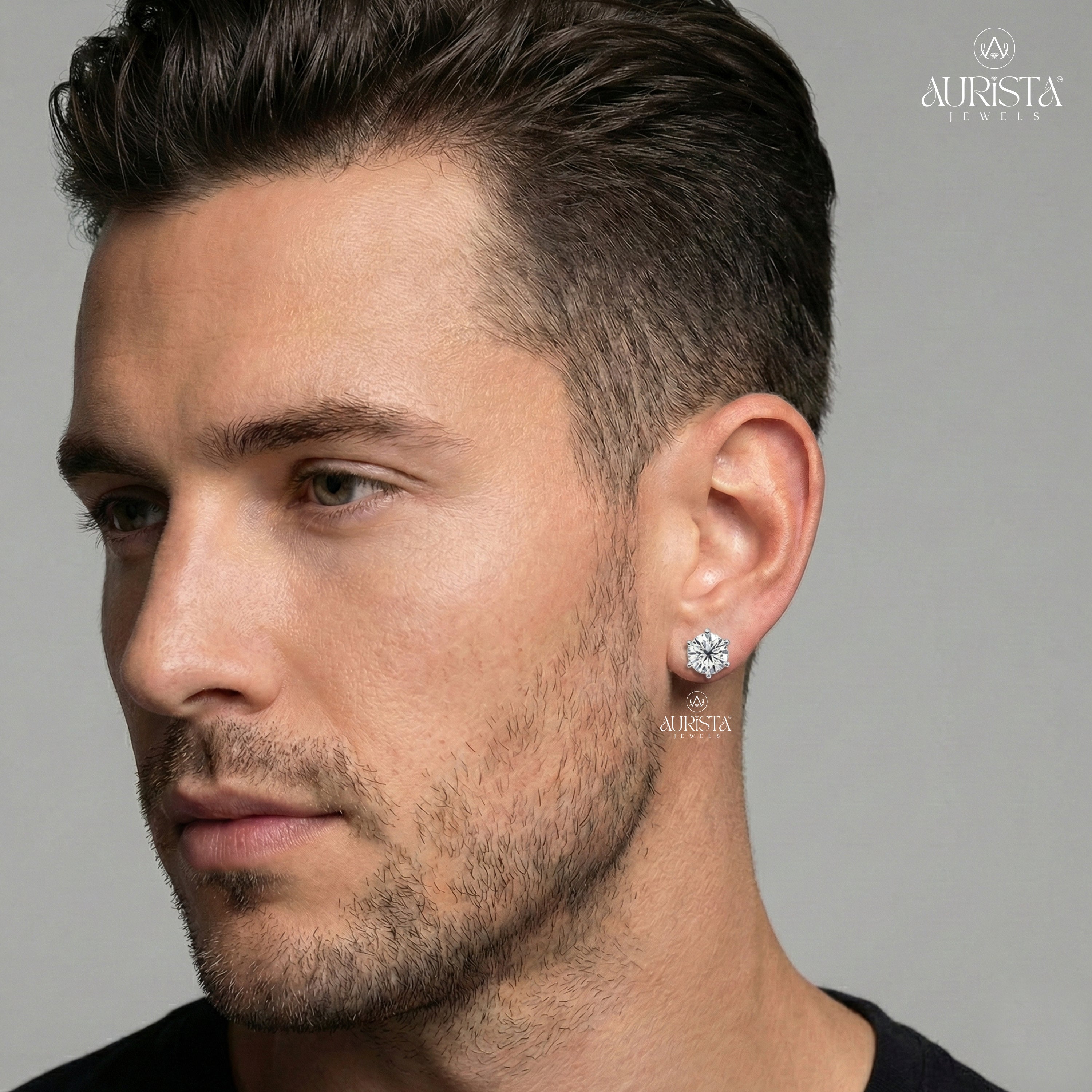 Fine Diamond Studs for Men