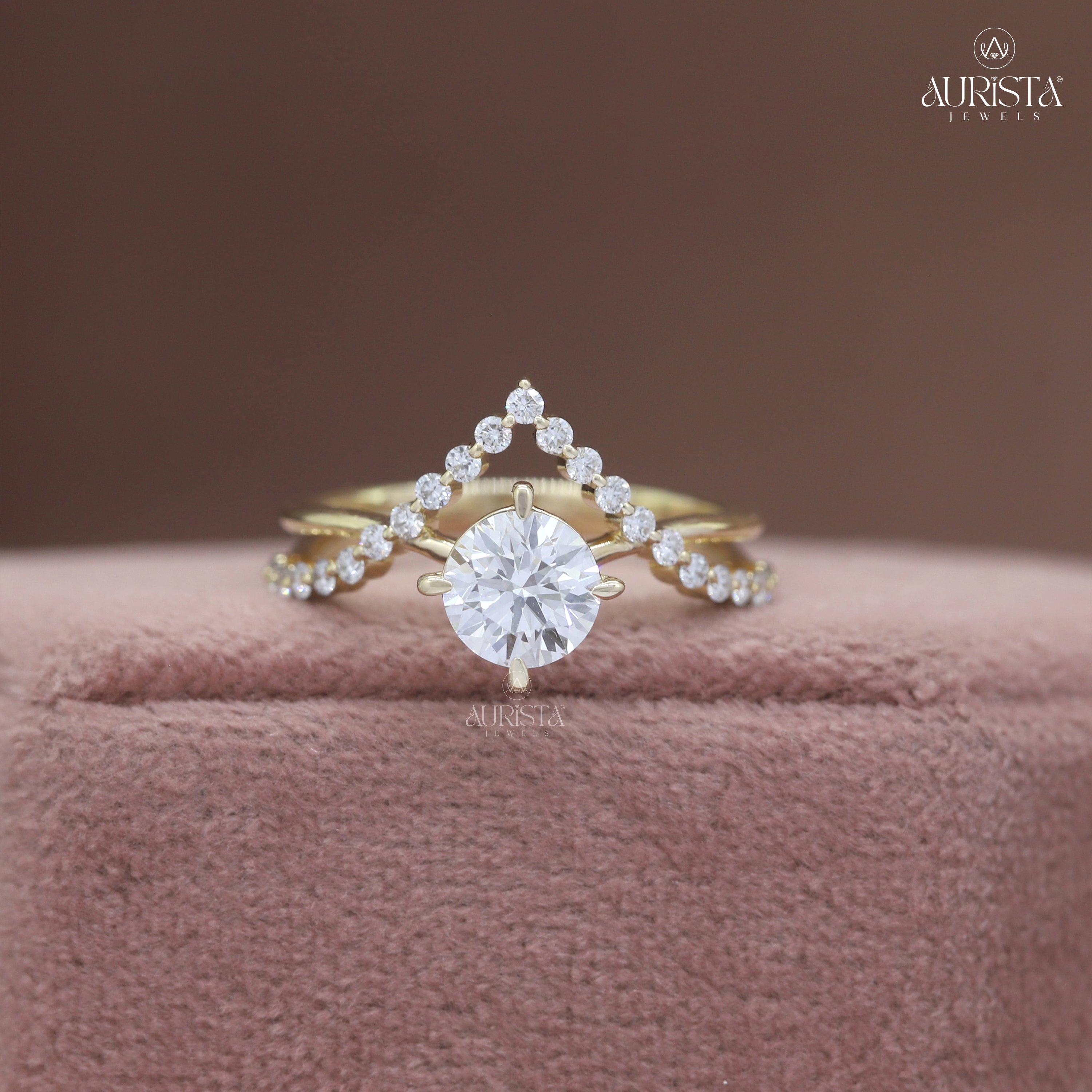Wear Your Promise- Yellow Gold Ring with Round Diamond
