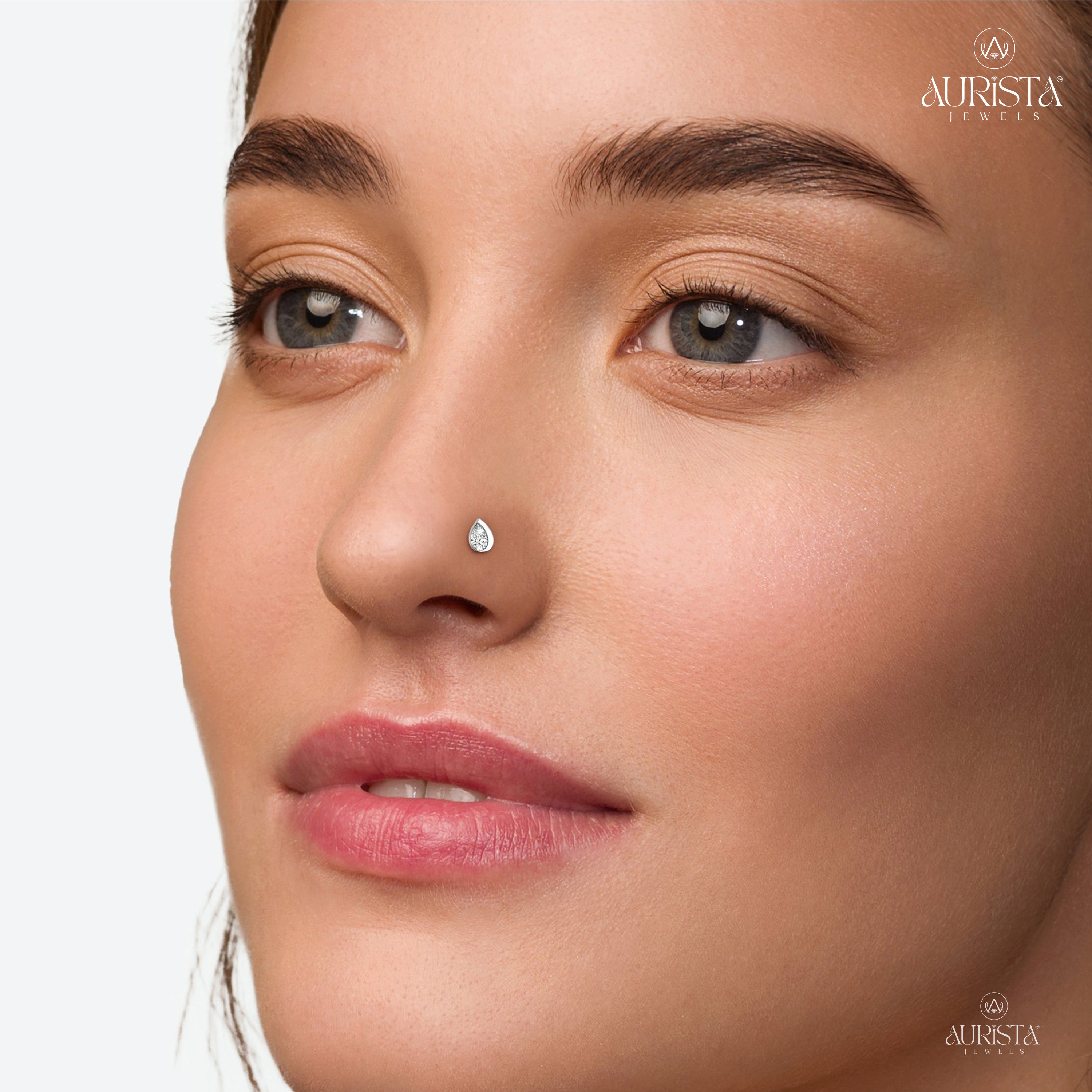 Forever Radiance Pear Diamond Nose Pin