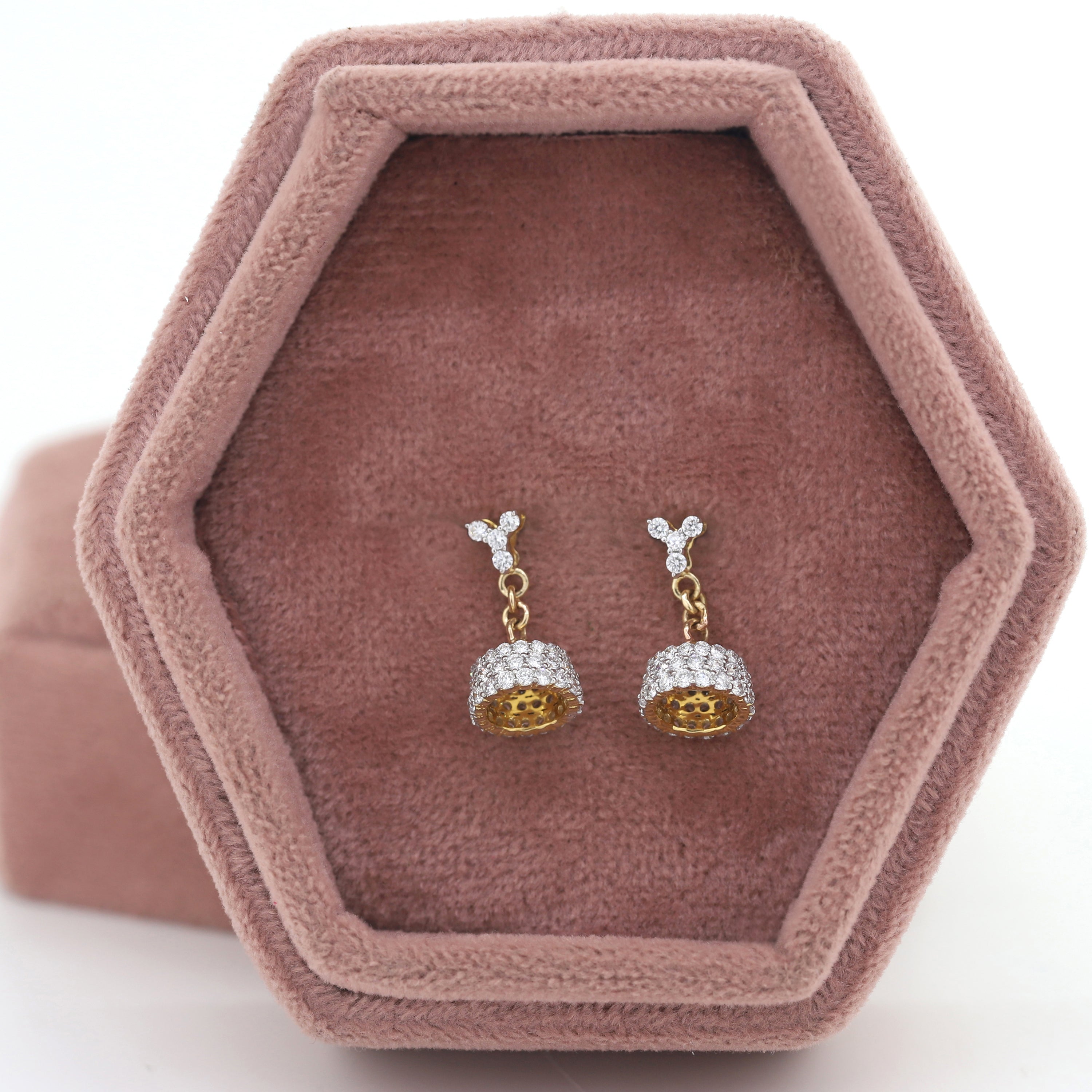 Sparkling Whispers – Diamond Stud Earrings
