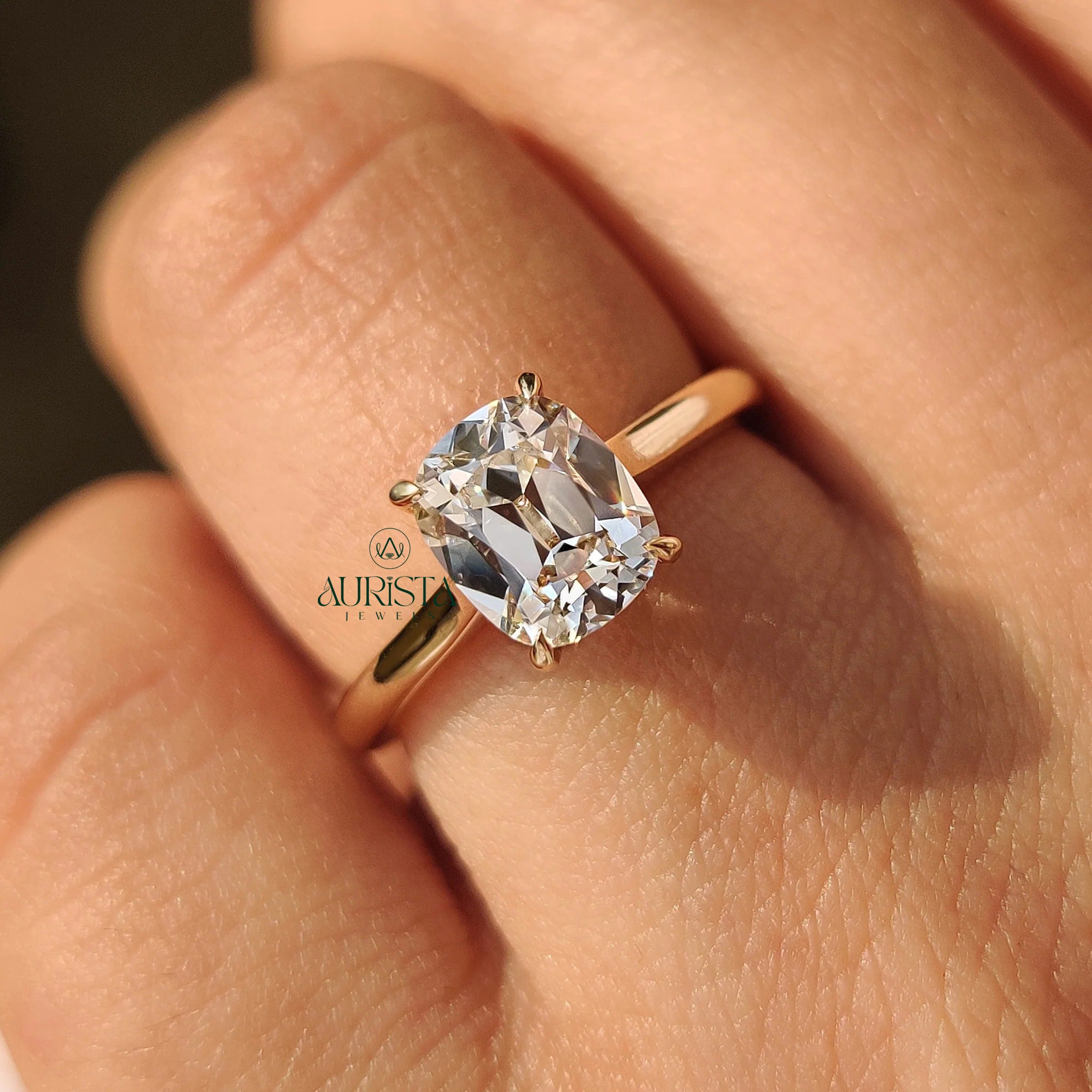 Beautiful Simplicity in a Diamond Solitaire Ring