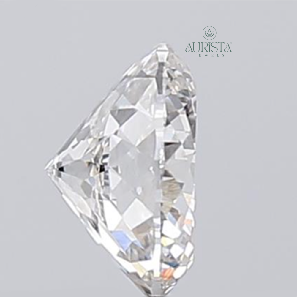 1.00 CT Round Portuguese Shape Lab Diamond for Jewelry