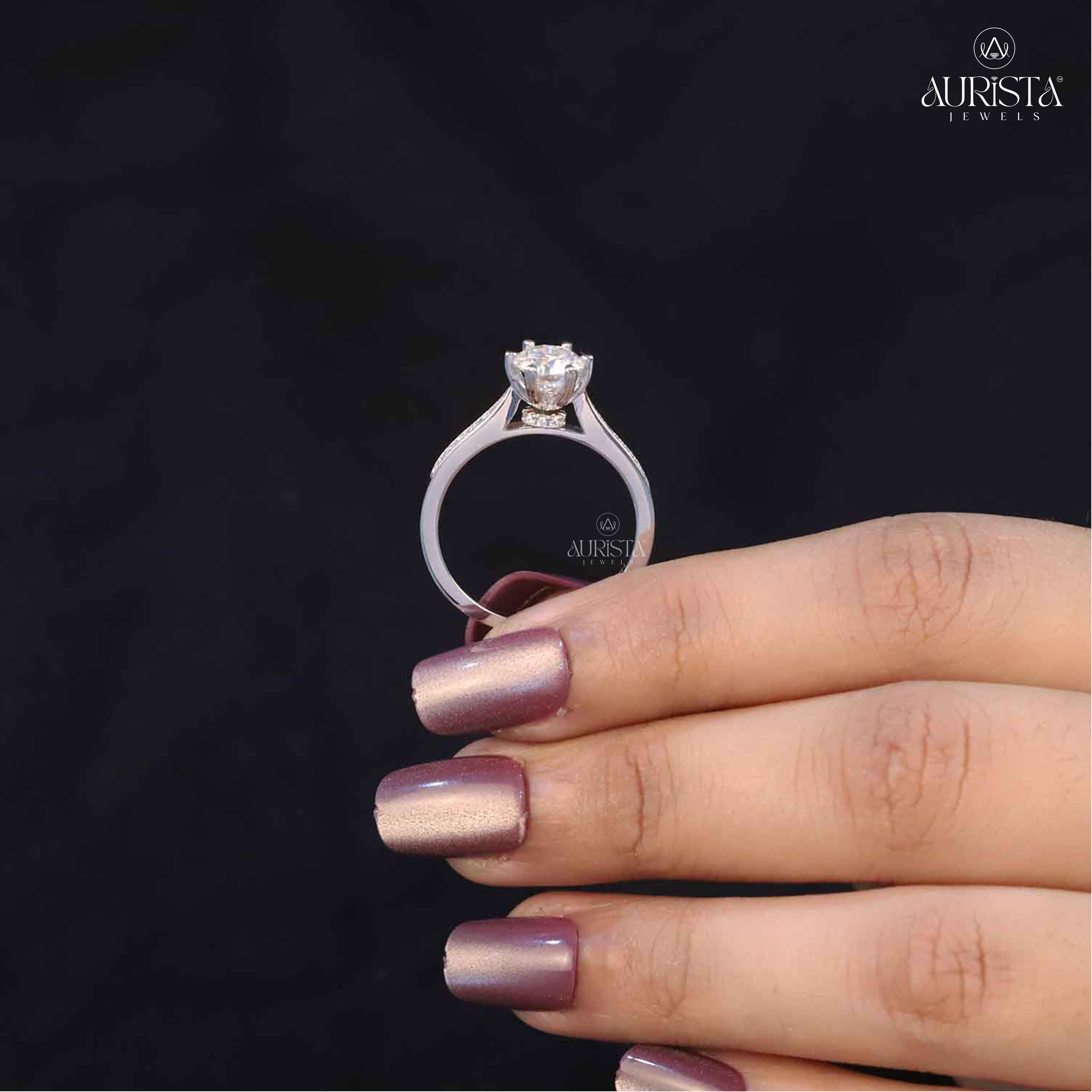 Your Love, Your Style – Custom Round White Diamond Ring