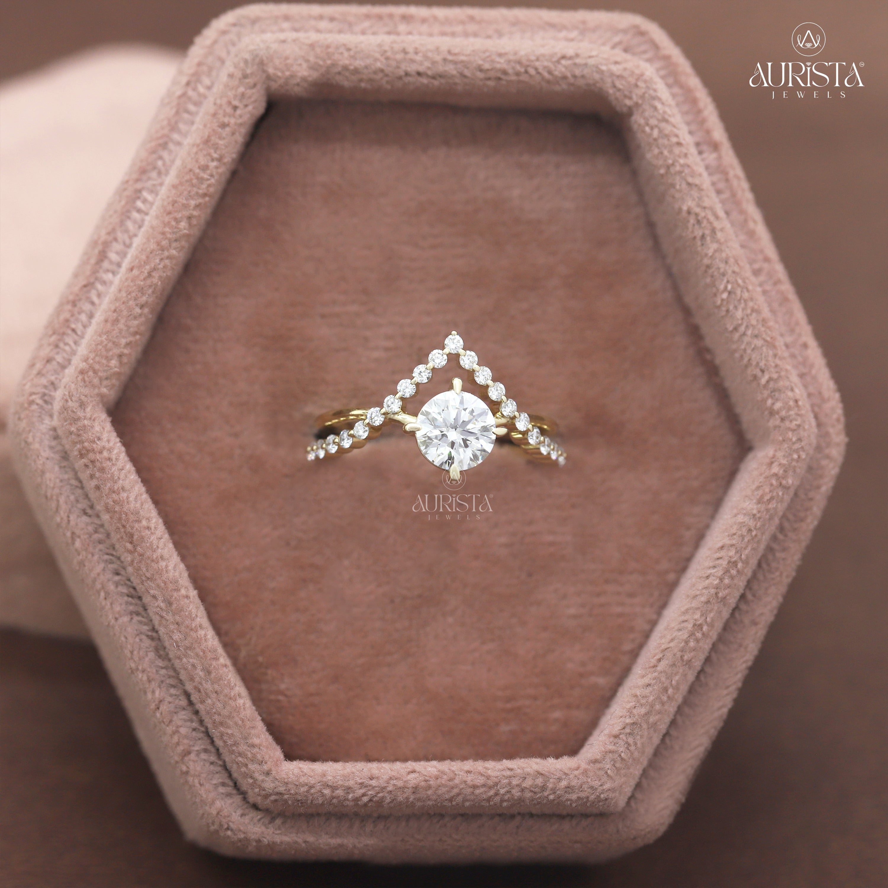 Wear Your Promise- Yellow Gold Ring with Round Diamond
