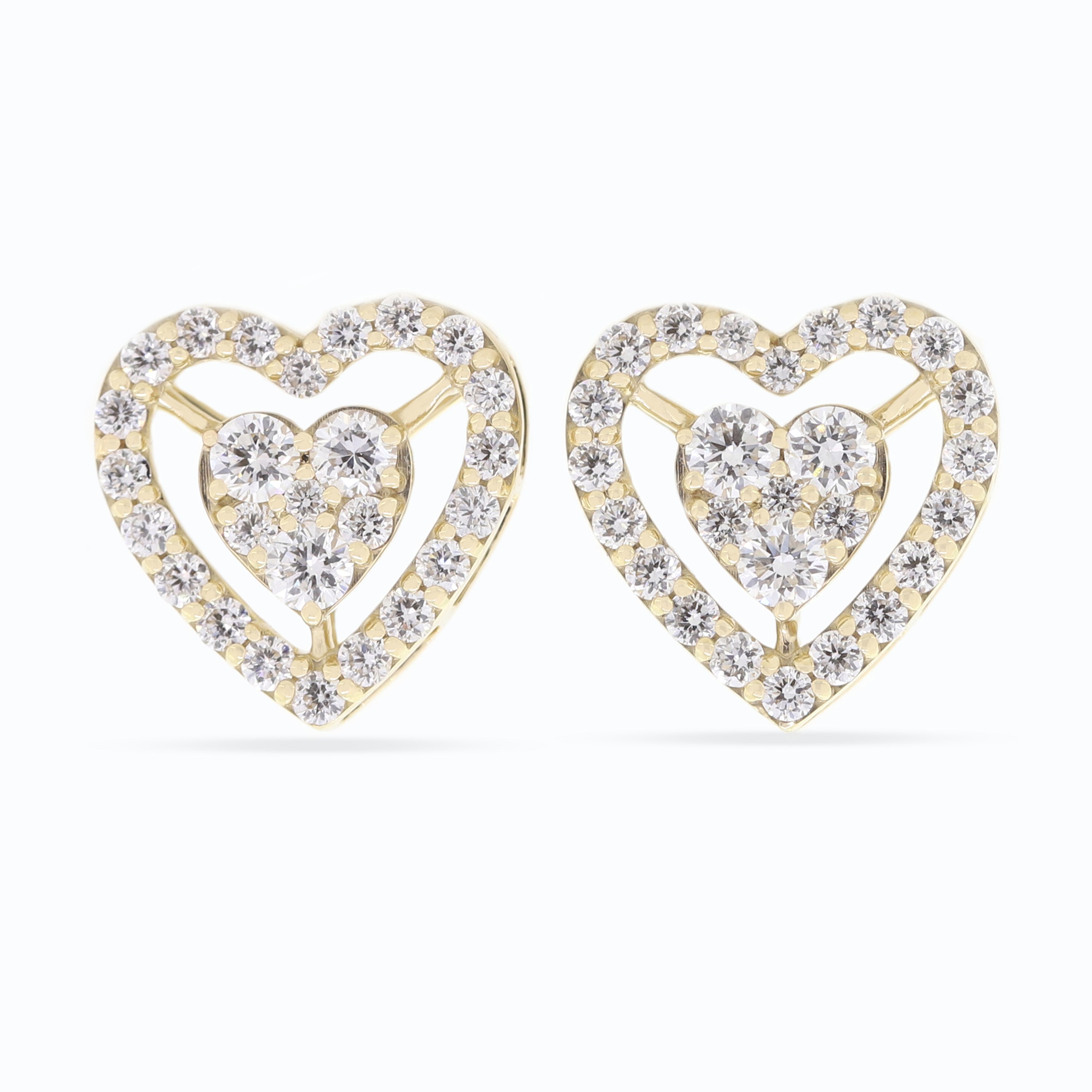 Spark of Grace – White Diamond Earrings