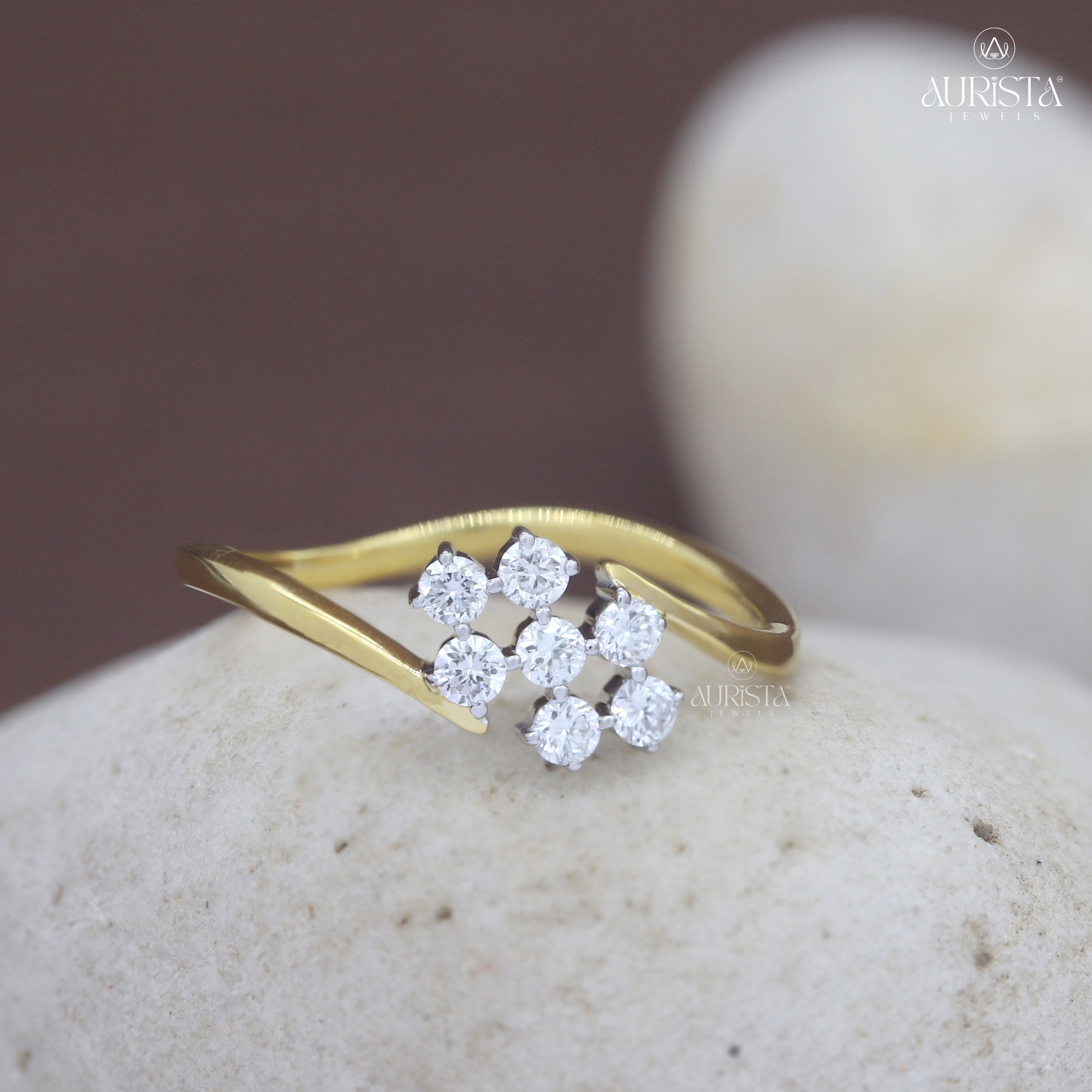 Wear Your Promise- Yellow Gold Band with Round Diamond