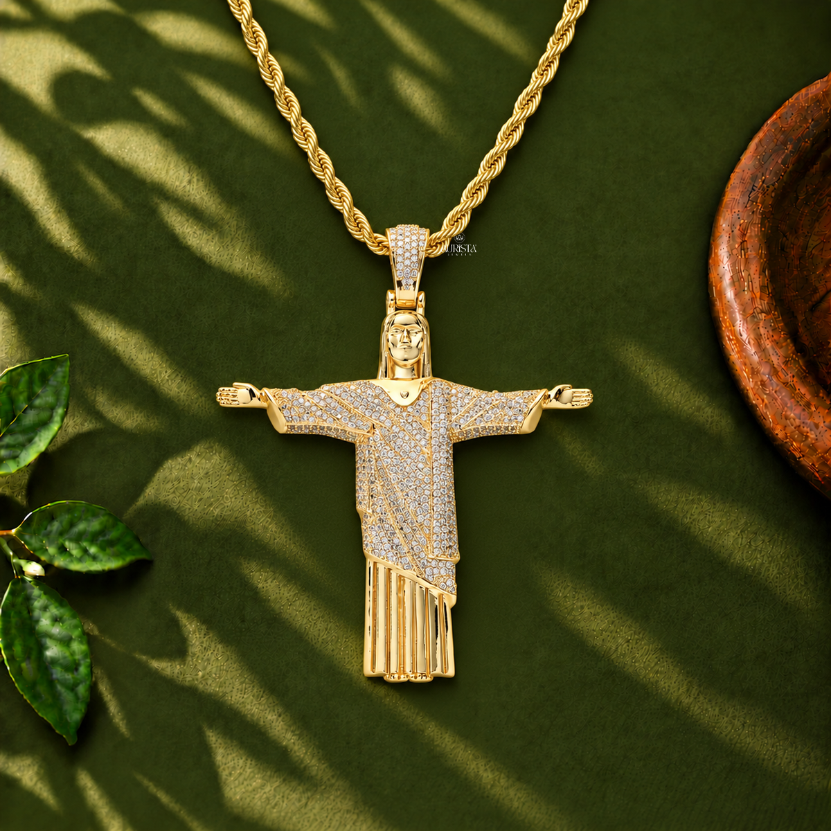 Jesus Christ Pendant Moissanite in Diamond Silver Hip Hop Fine Jewelry Charm