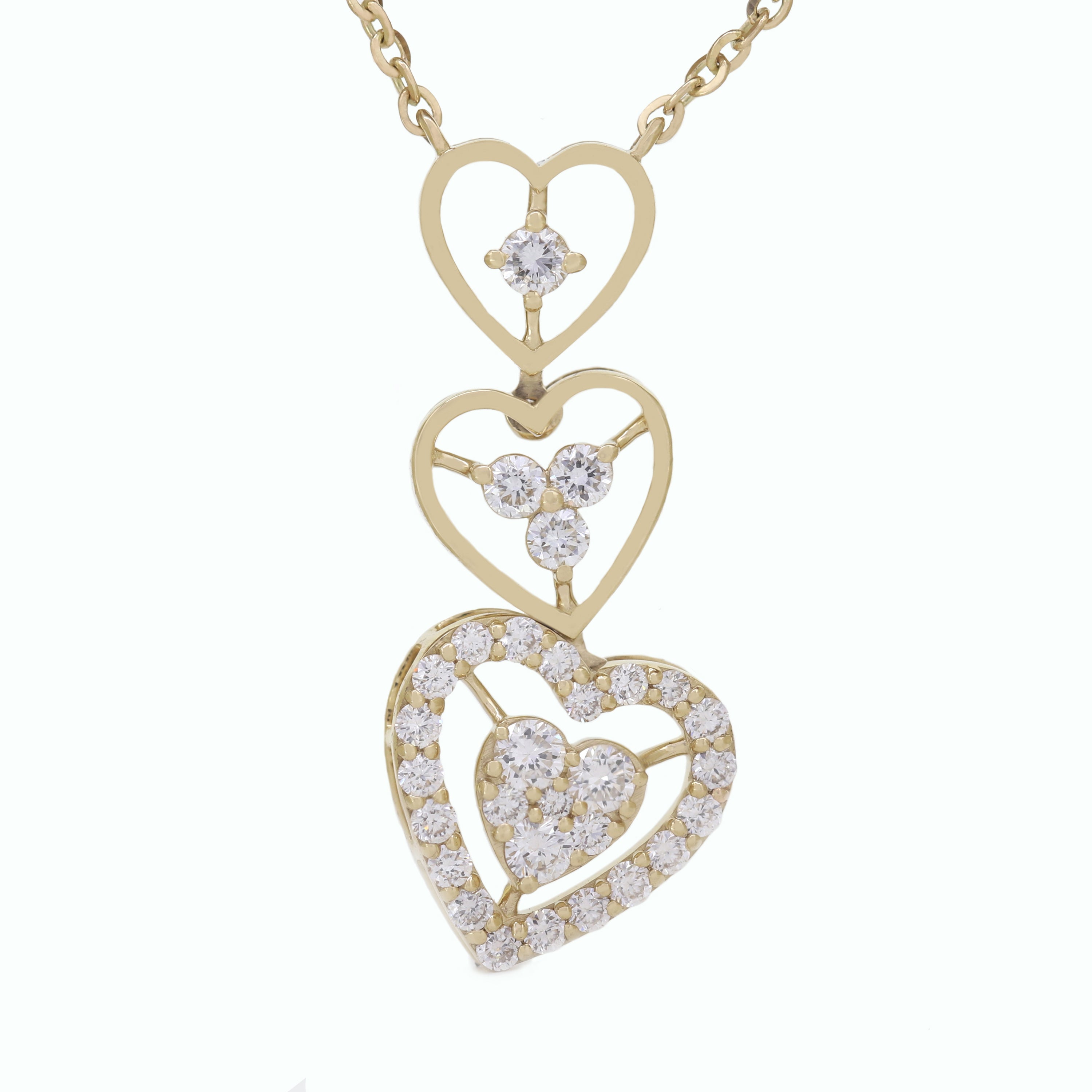 Eternal Shine Solitaire Diamond Pendant in Yellow Gold