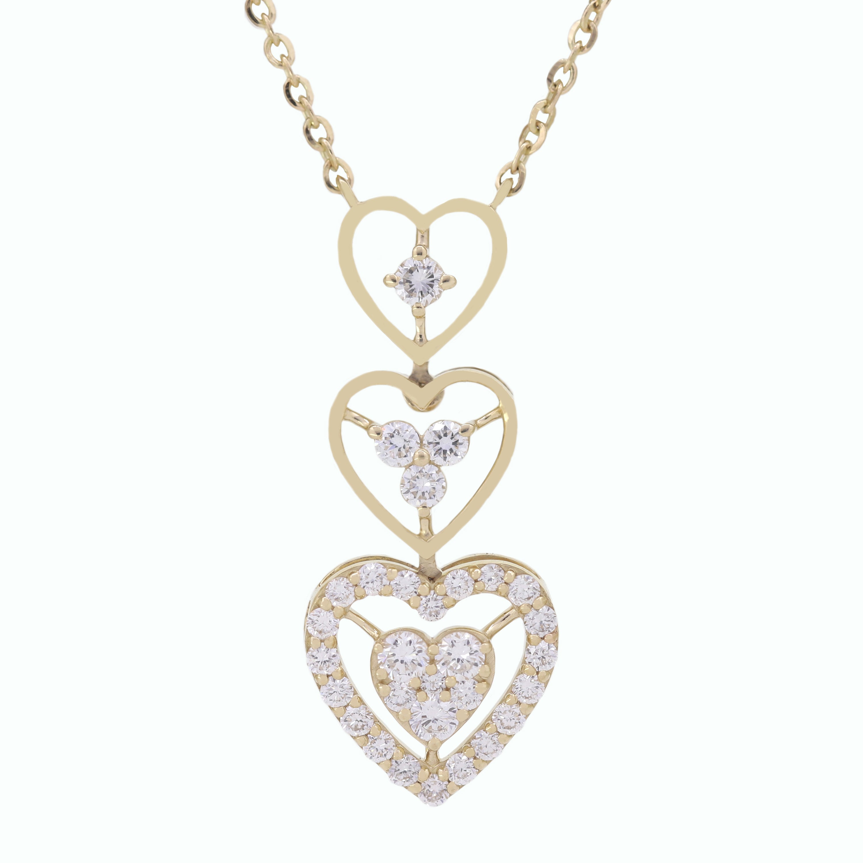 Eternal Shine Solitaire Diamond Pendant in Yellow Gold