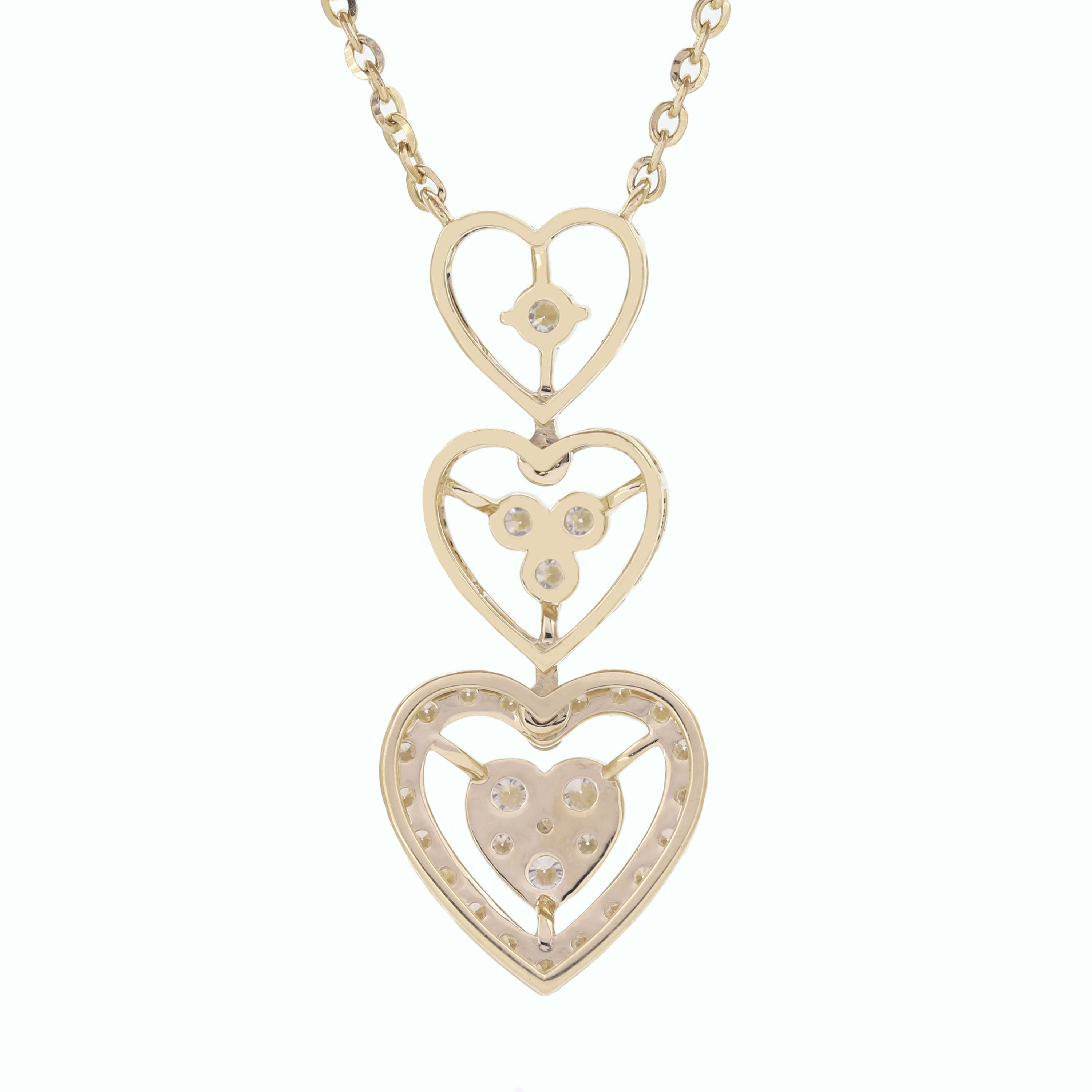 Eternal Shine Solitaire Diamond Pendant in Yellow Gold