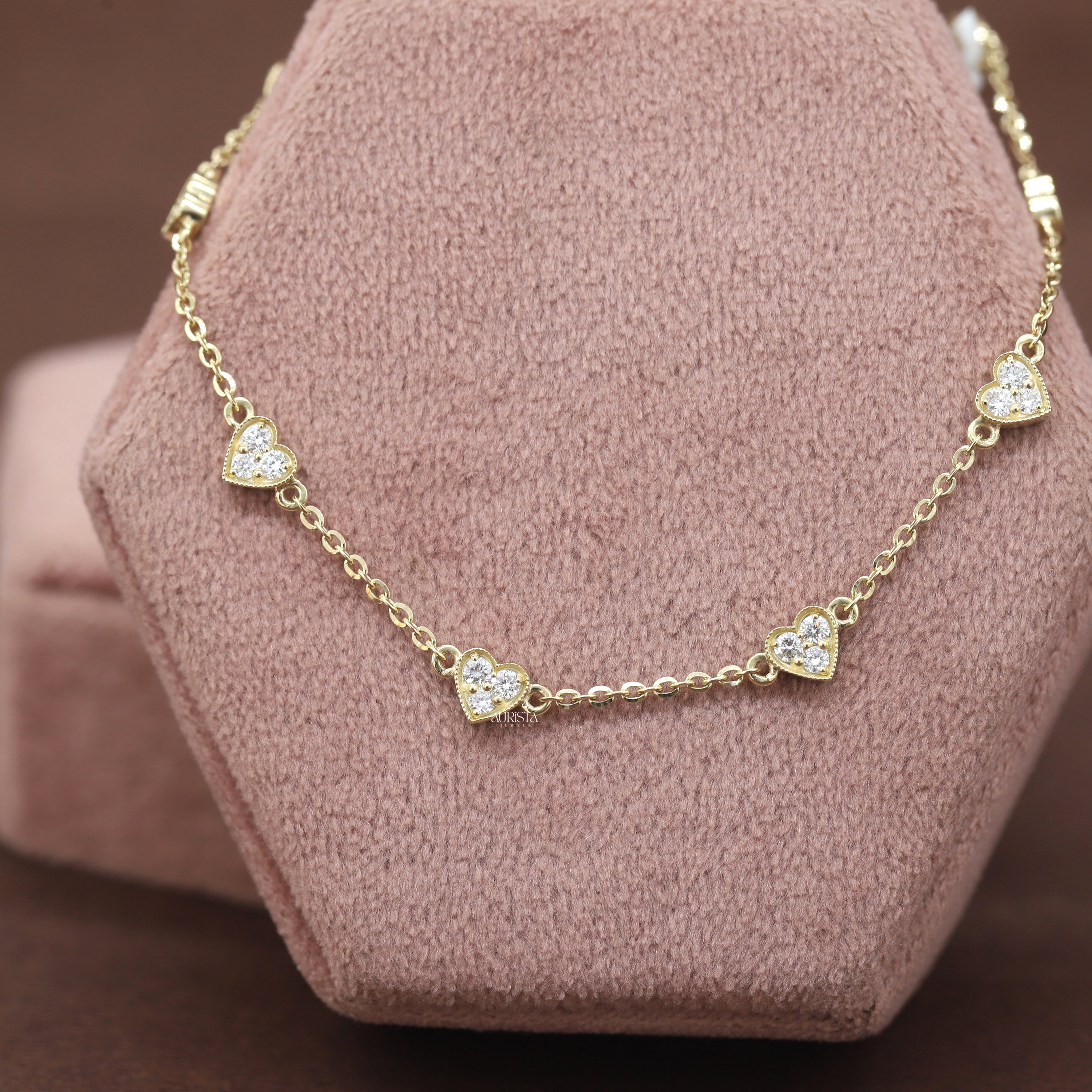 Whispered Glow – Yellow Gold Bracelet with Diamonds