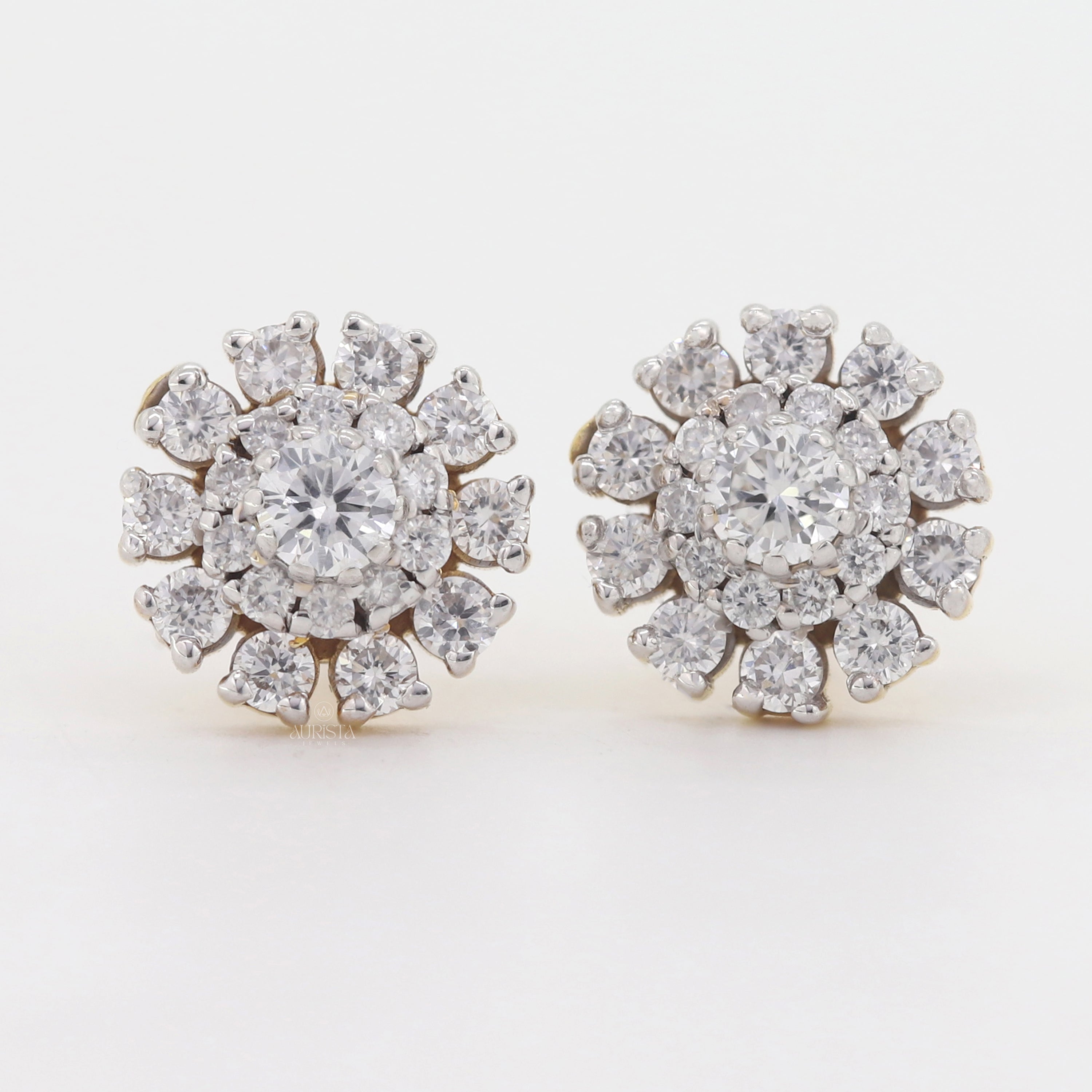 Endless Shine – Round Diamond Earrings