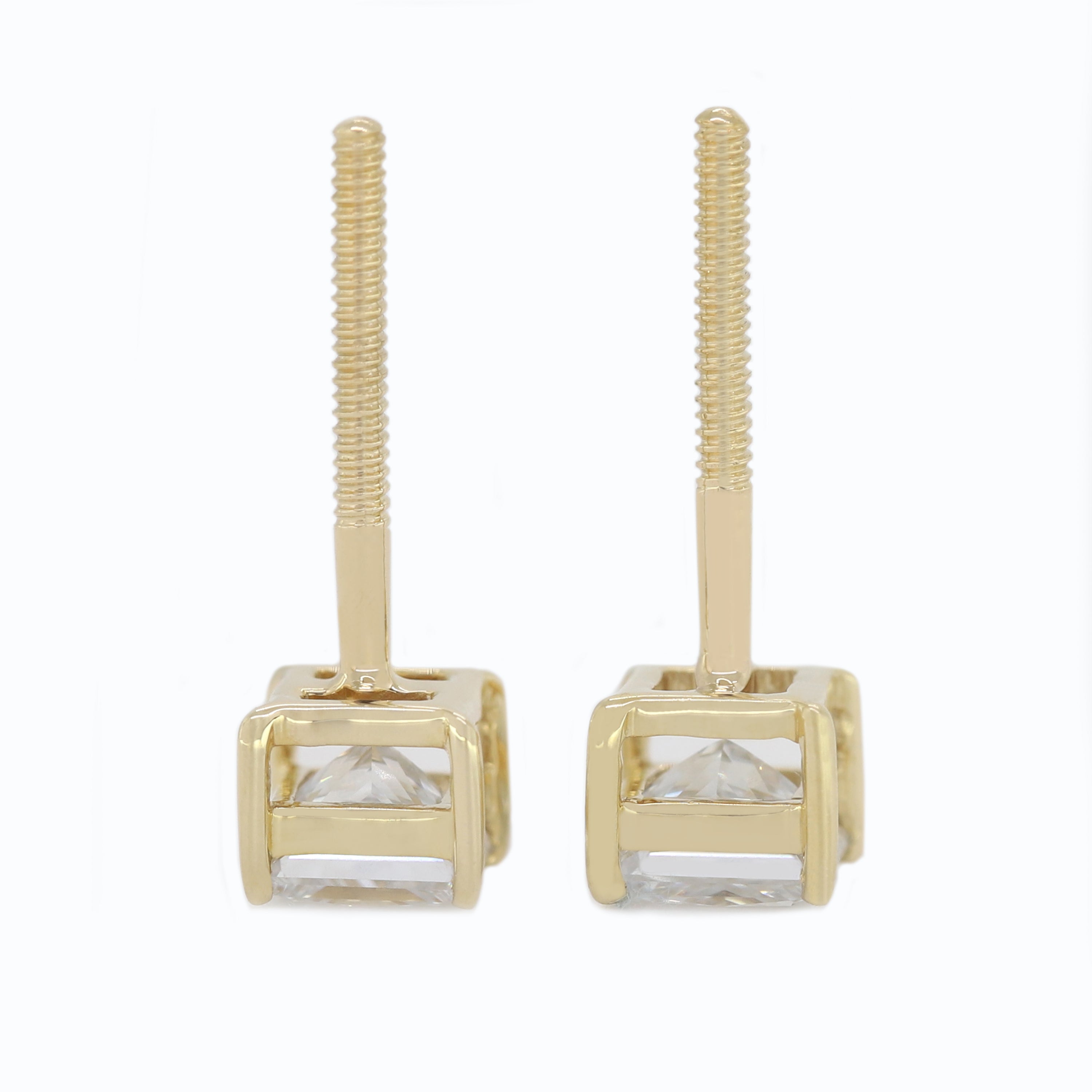 Forever Gleam – Princess Cut Diamond Earrings