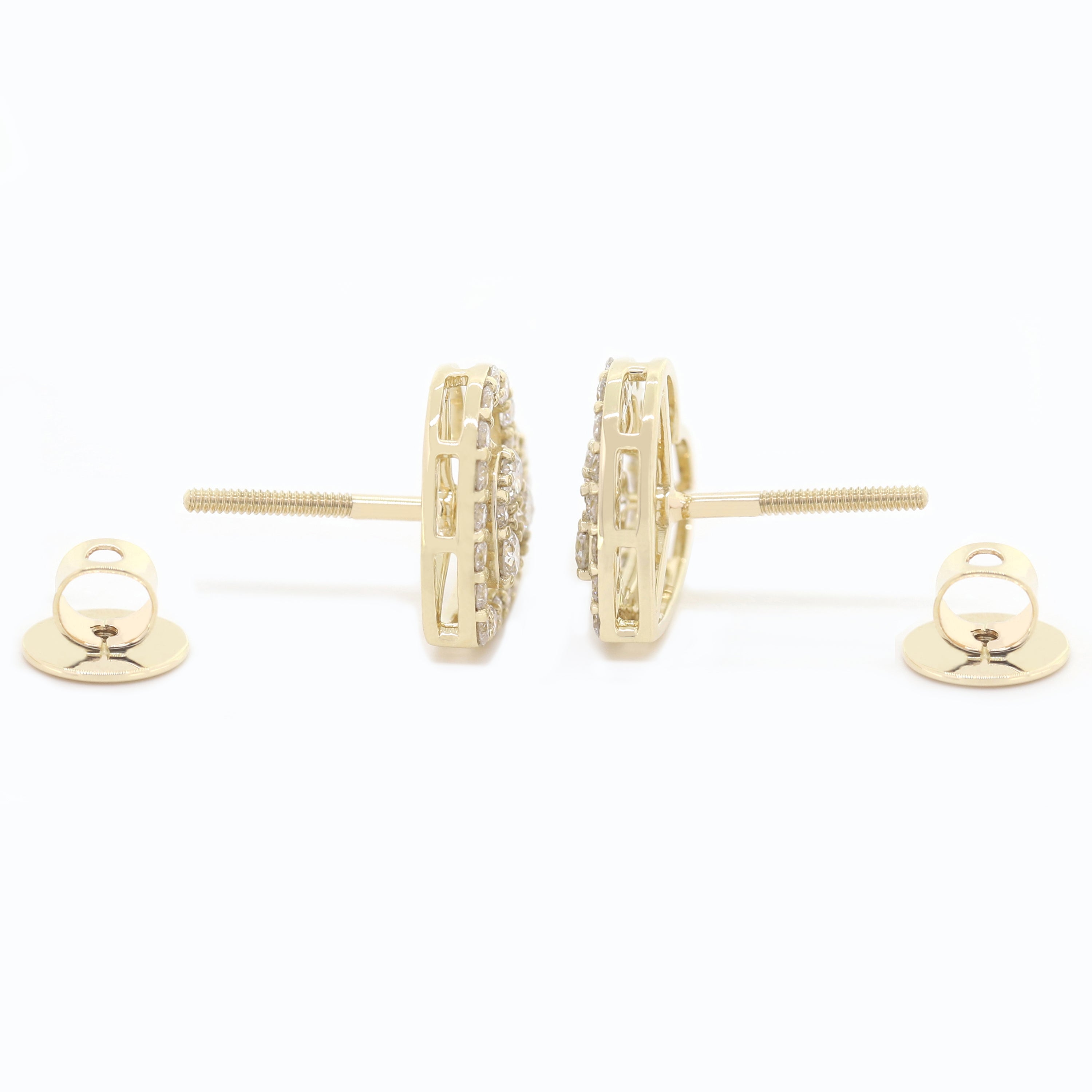 Spark of Grace – White Diamond Earrings