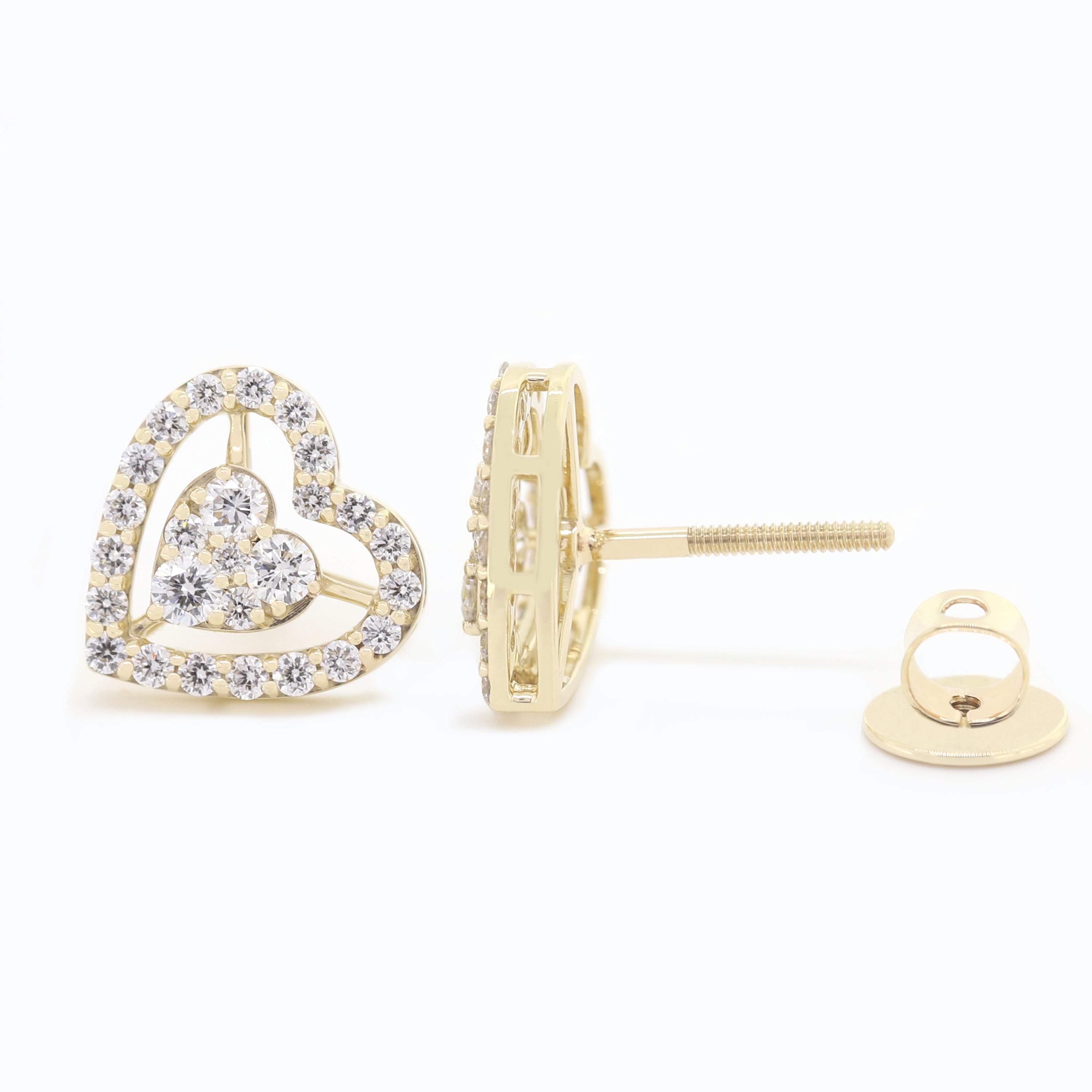 Spark of Grace – White Diamond Earrings