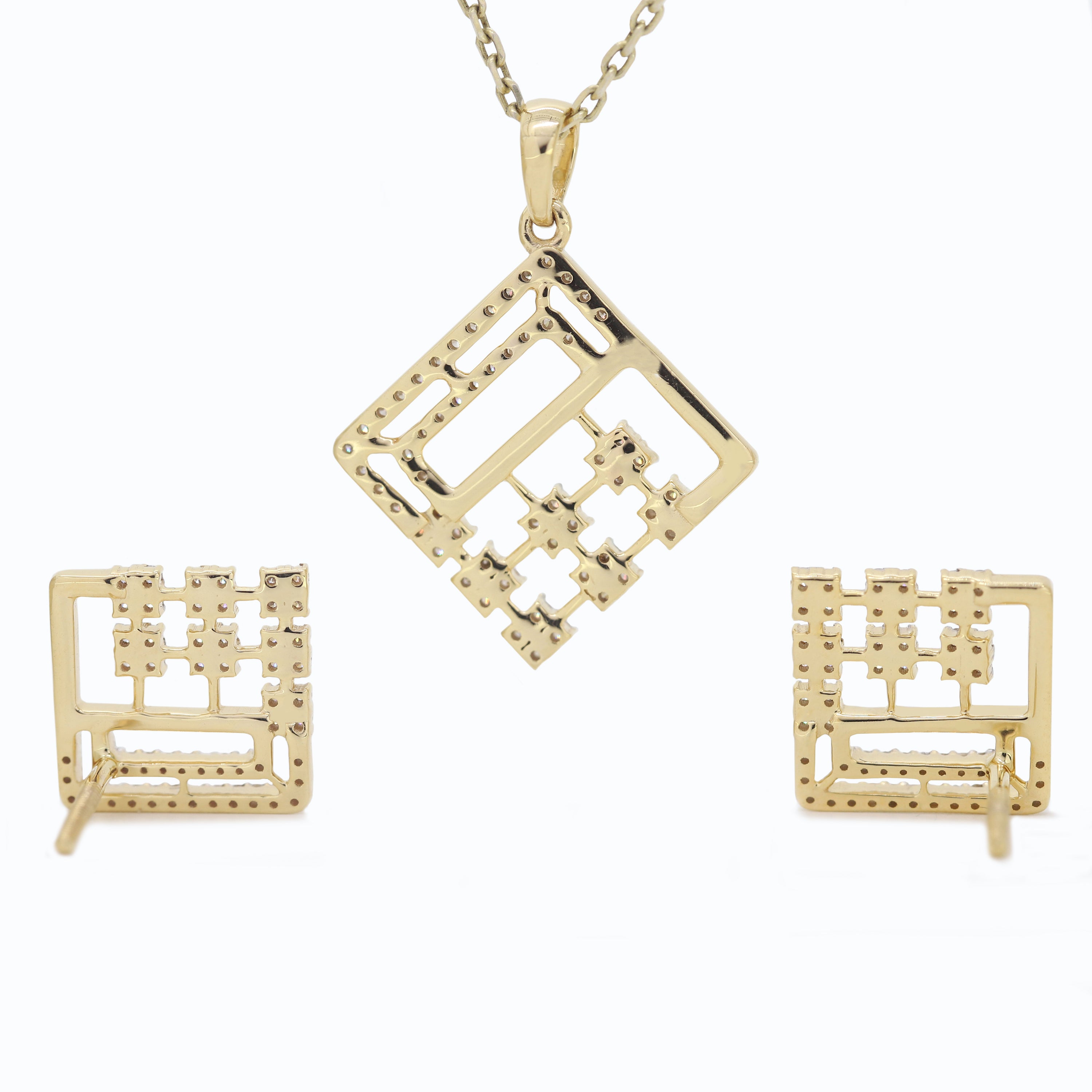 Golden Grace – Designer Diamond Jewelry Set