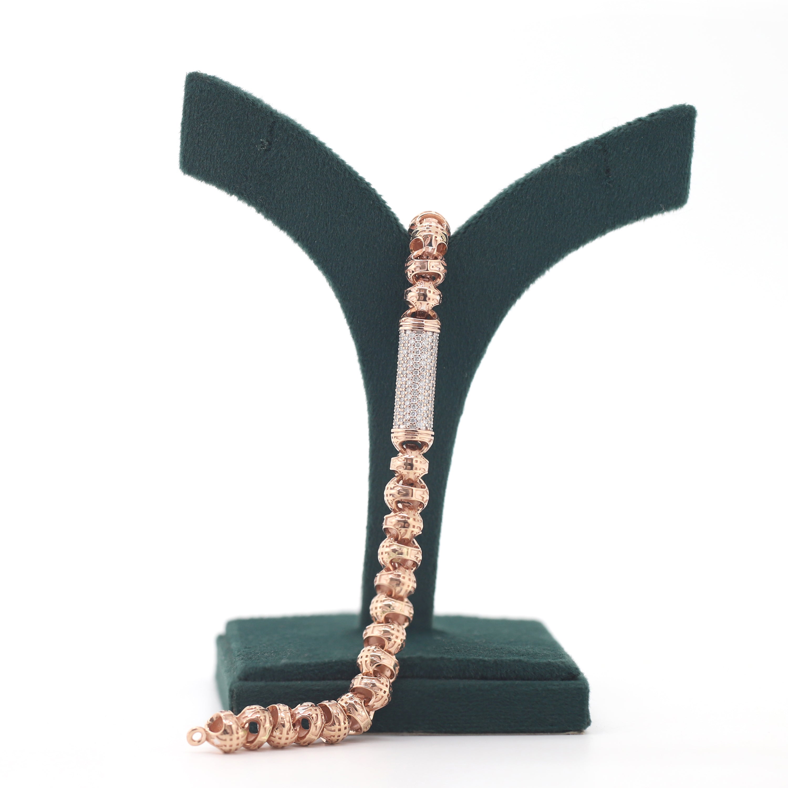 Promise of Light – Rose Gold Bracelet with Round Diamonds