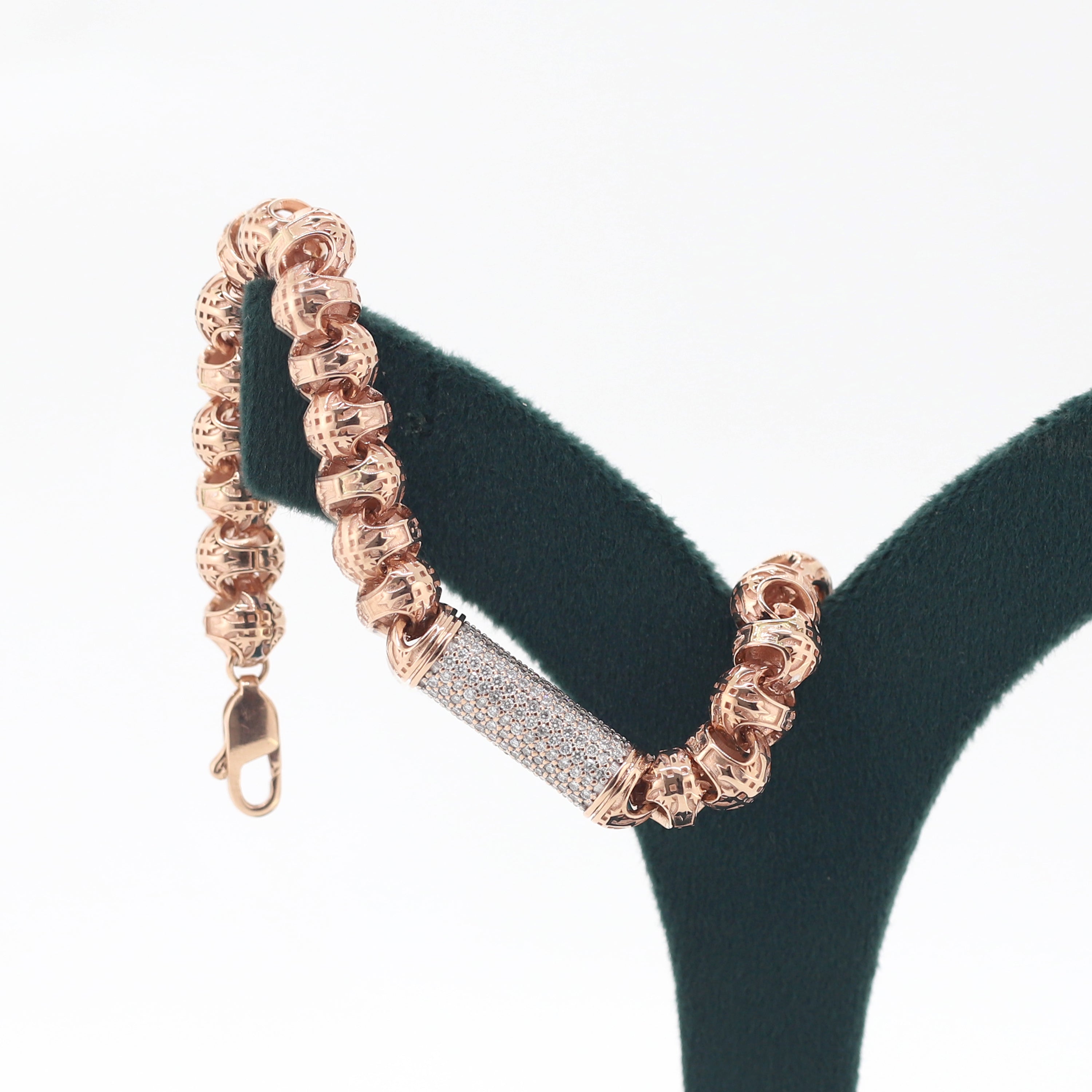 Promise of Light – Rose Gold Bracelet with Round Diamonds