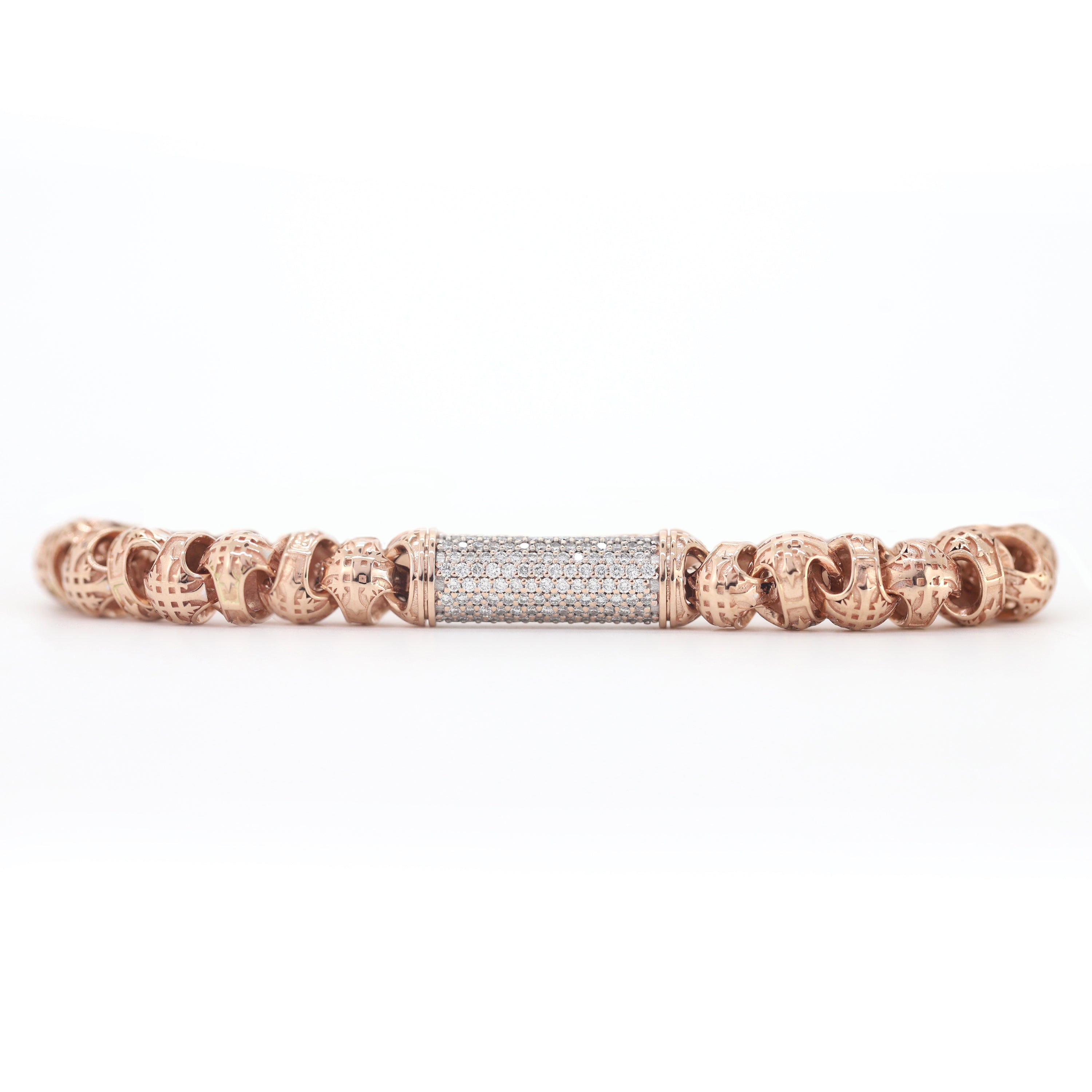 Promise of Light – Rose Gold Bracelet with Round Diamonds