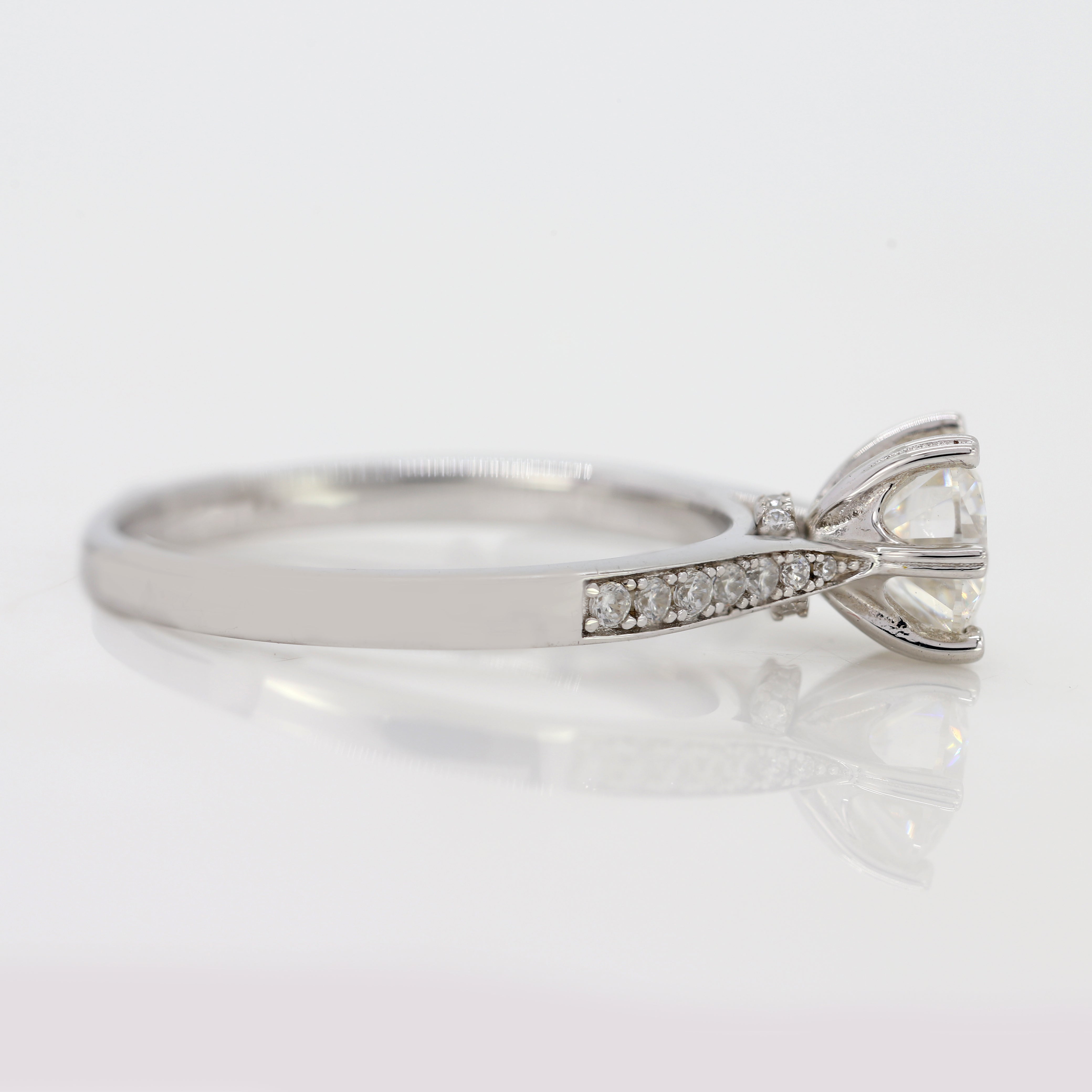 Your Love, Your Style – Custom Round White Diamond Ring