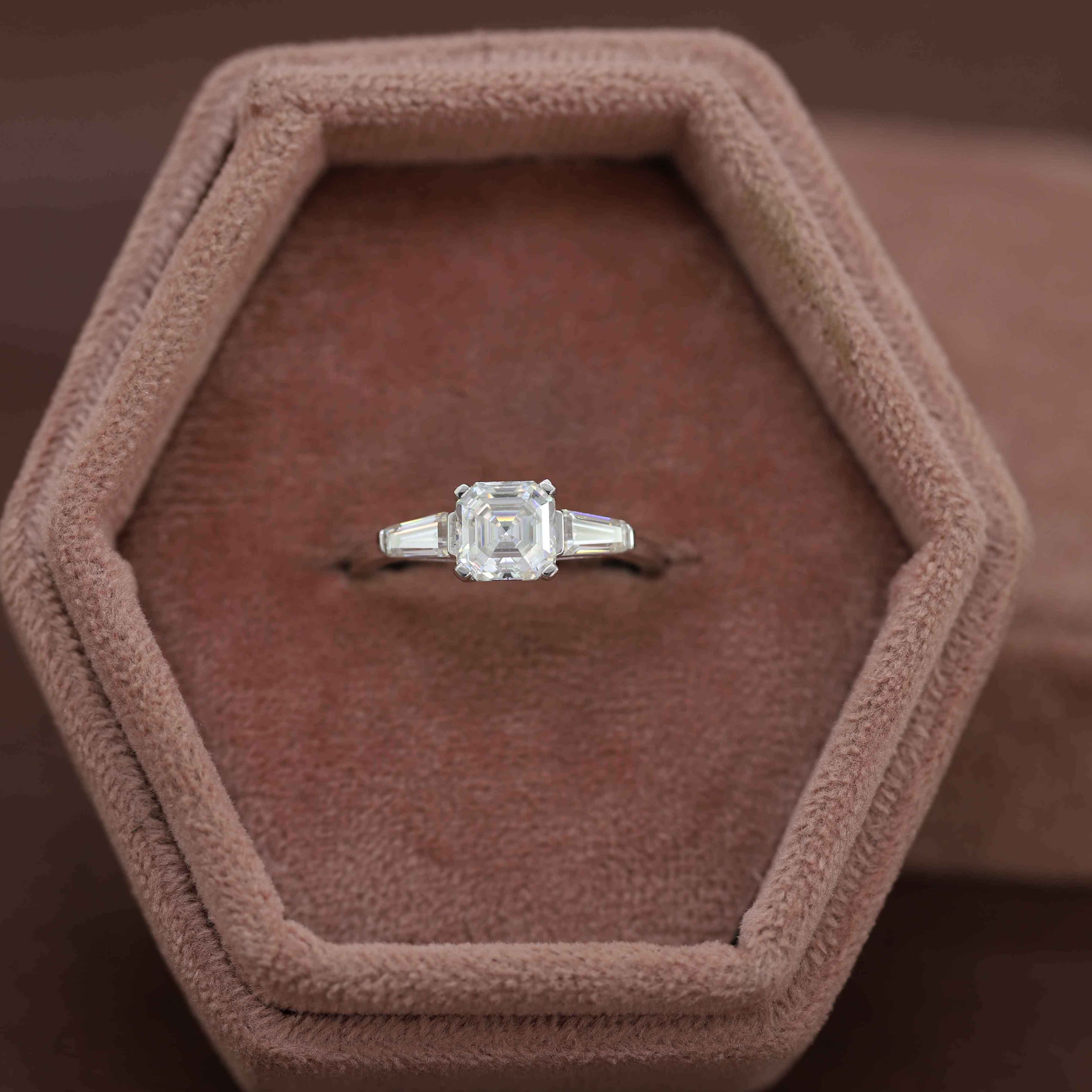 The Classic Promise – Custom Asscher Diamond Ring