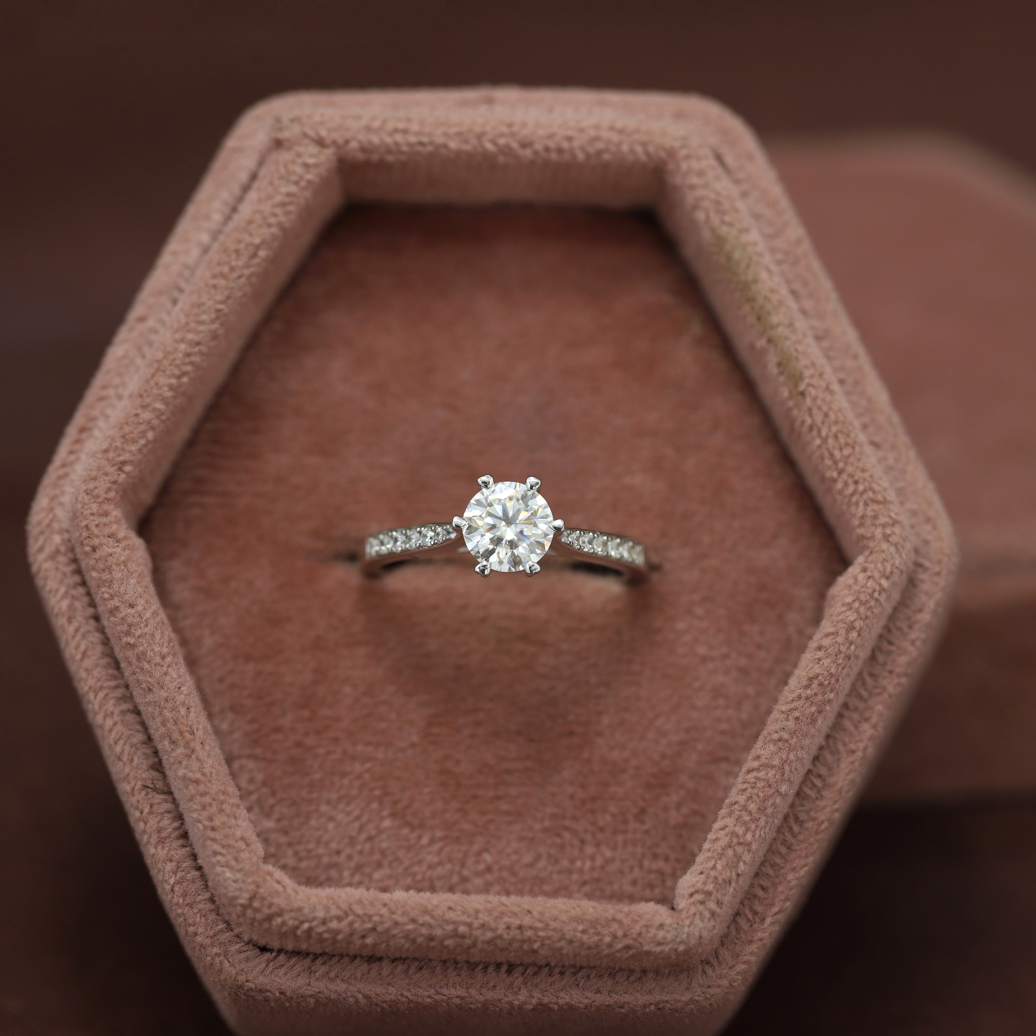 Your Love, Your Style – Custom Round White Diamond Ring