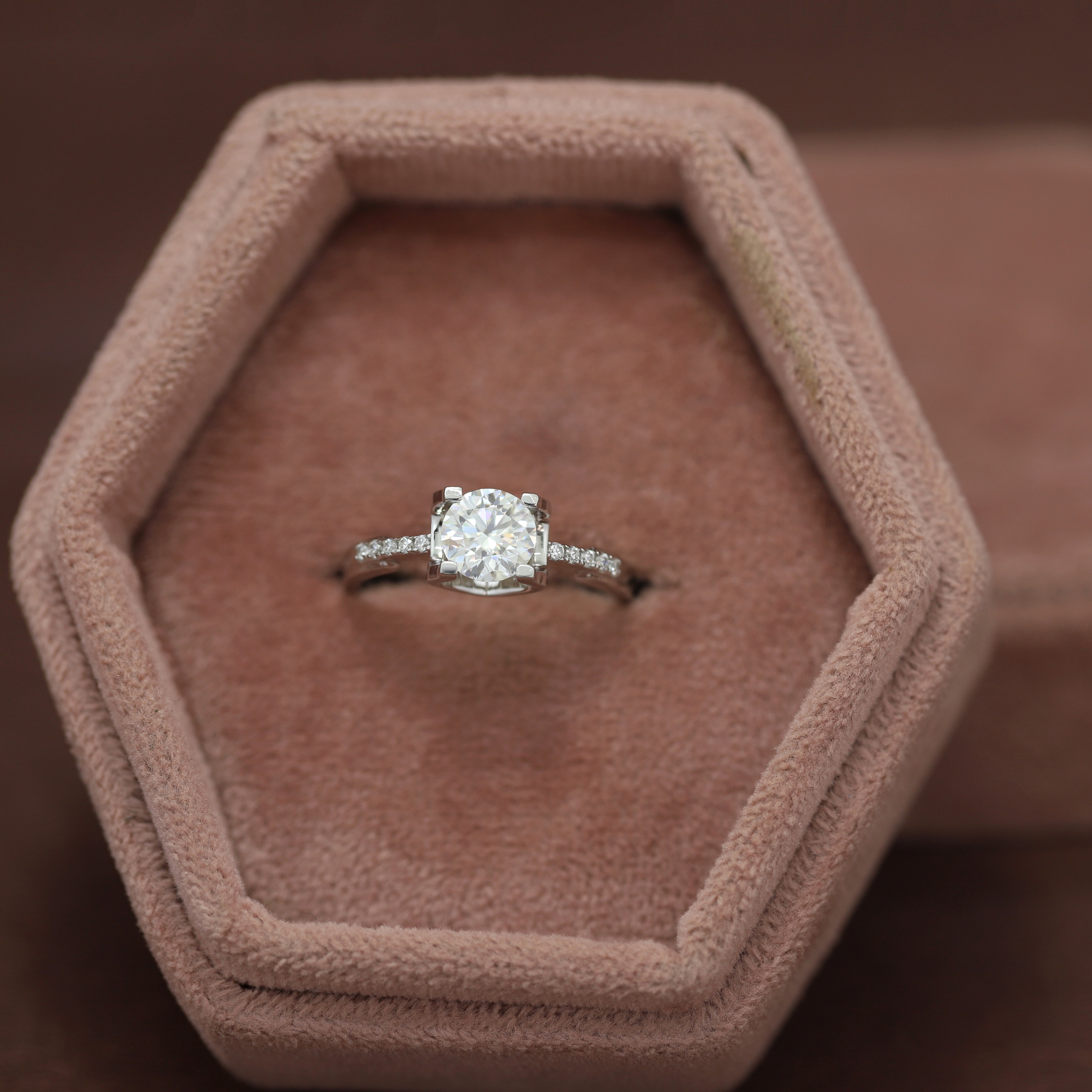 Forever, Refined – A Sleek White Gold Diamond Ring