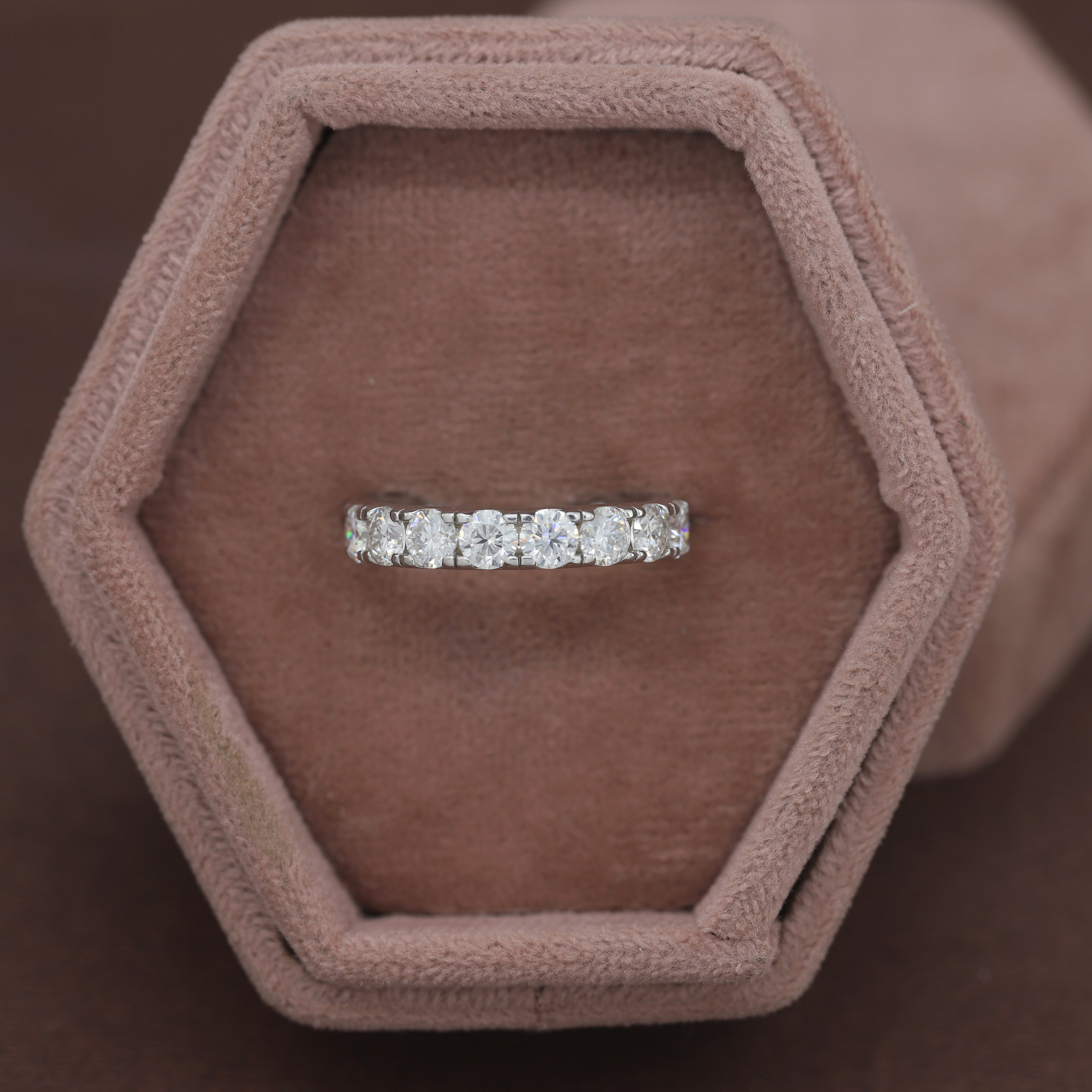 Wear Your Promise- White Gold Band with Round Diamond