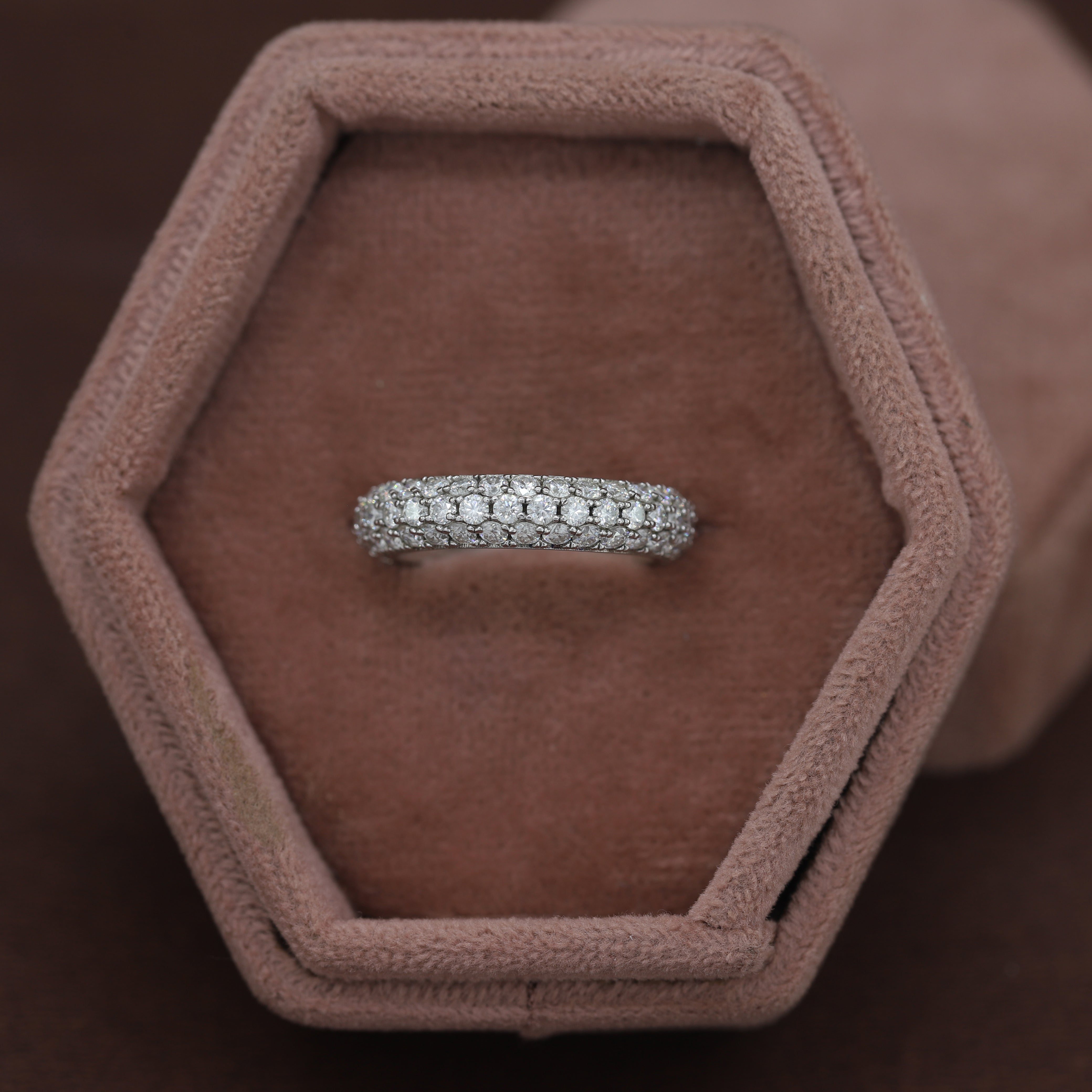 Wear Your Promise- White Gold Band with Round Diamond