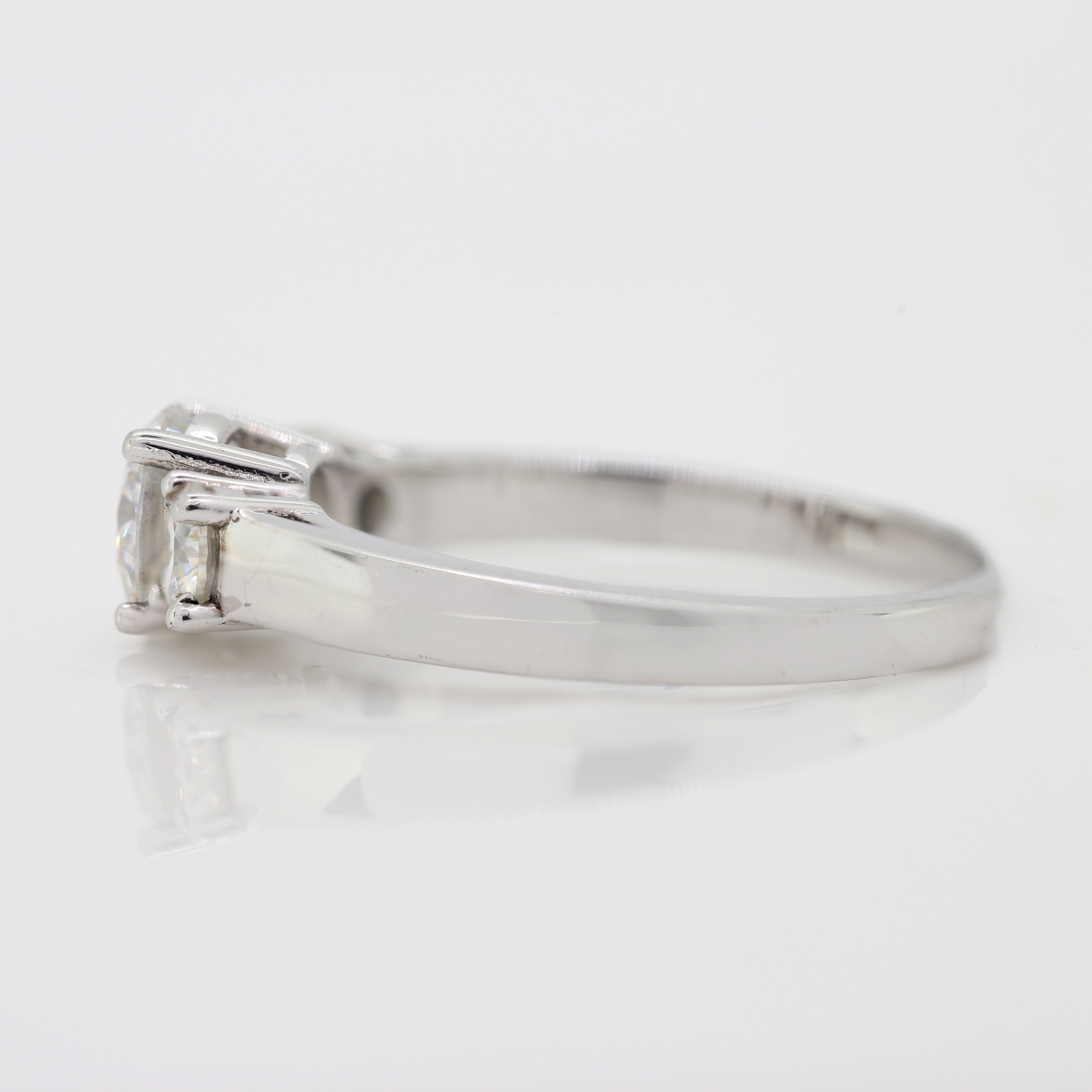 A Spark of Forever – White Round Diamond Ring in White Gold