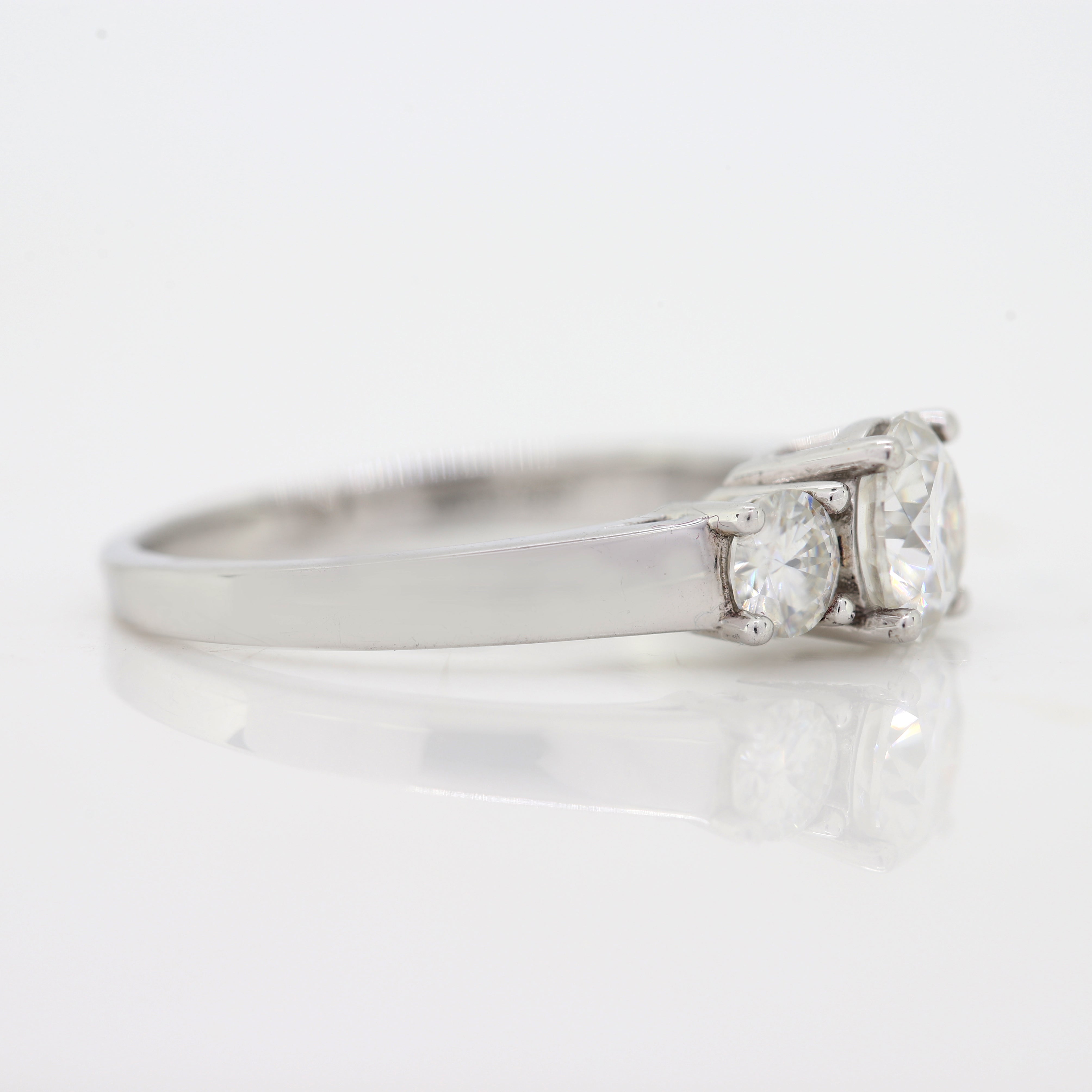 A Spark of Forever – White Round Diamond Ring in White Gold