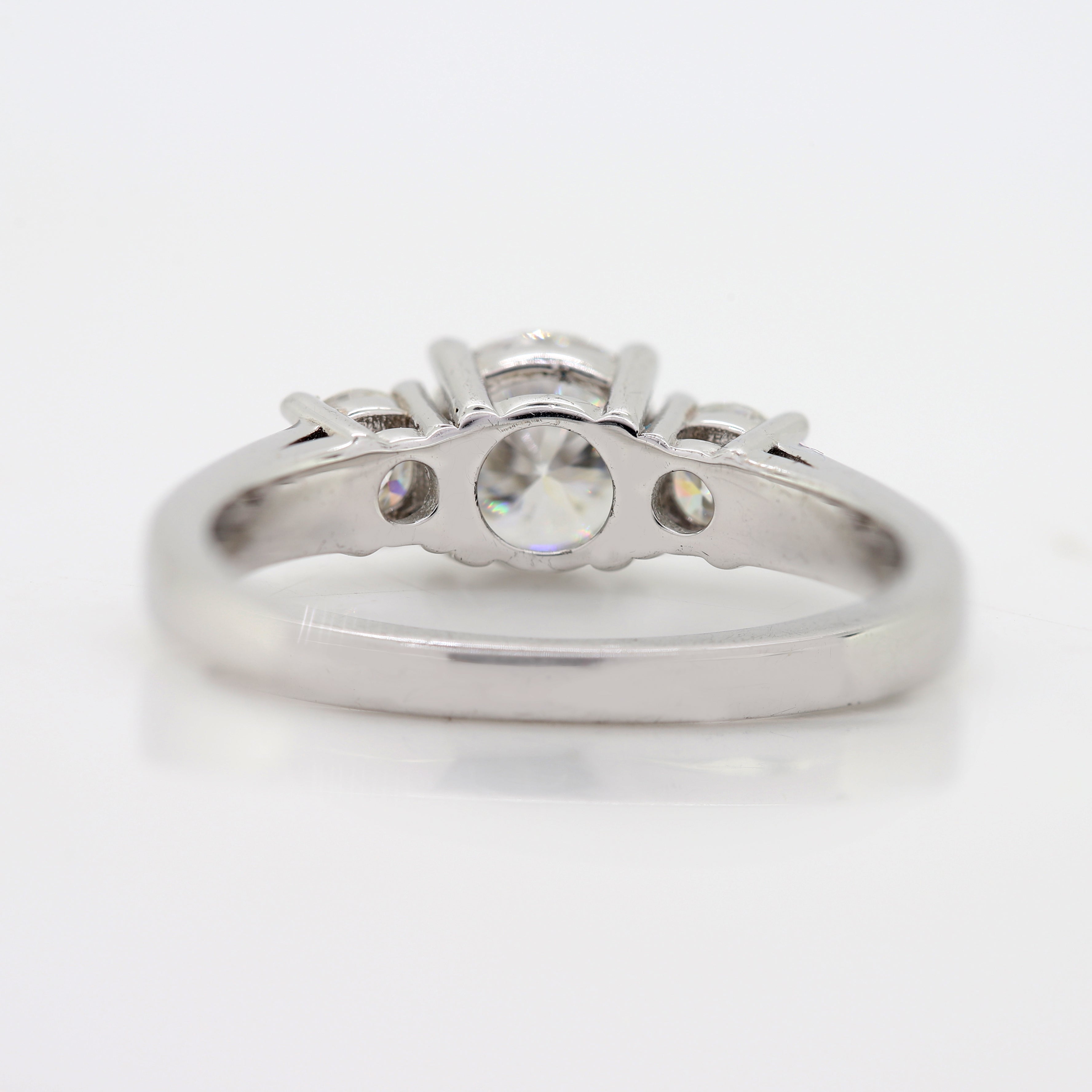 A Spark of Forever – White Round Diamond Ring in White Gold
