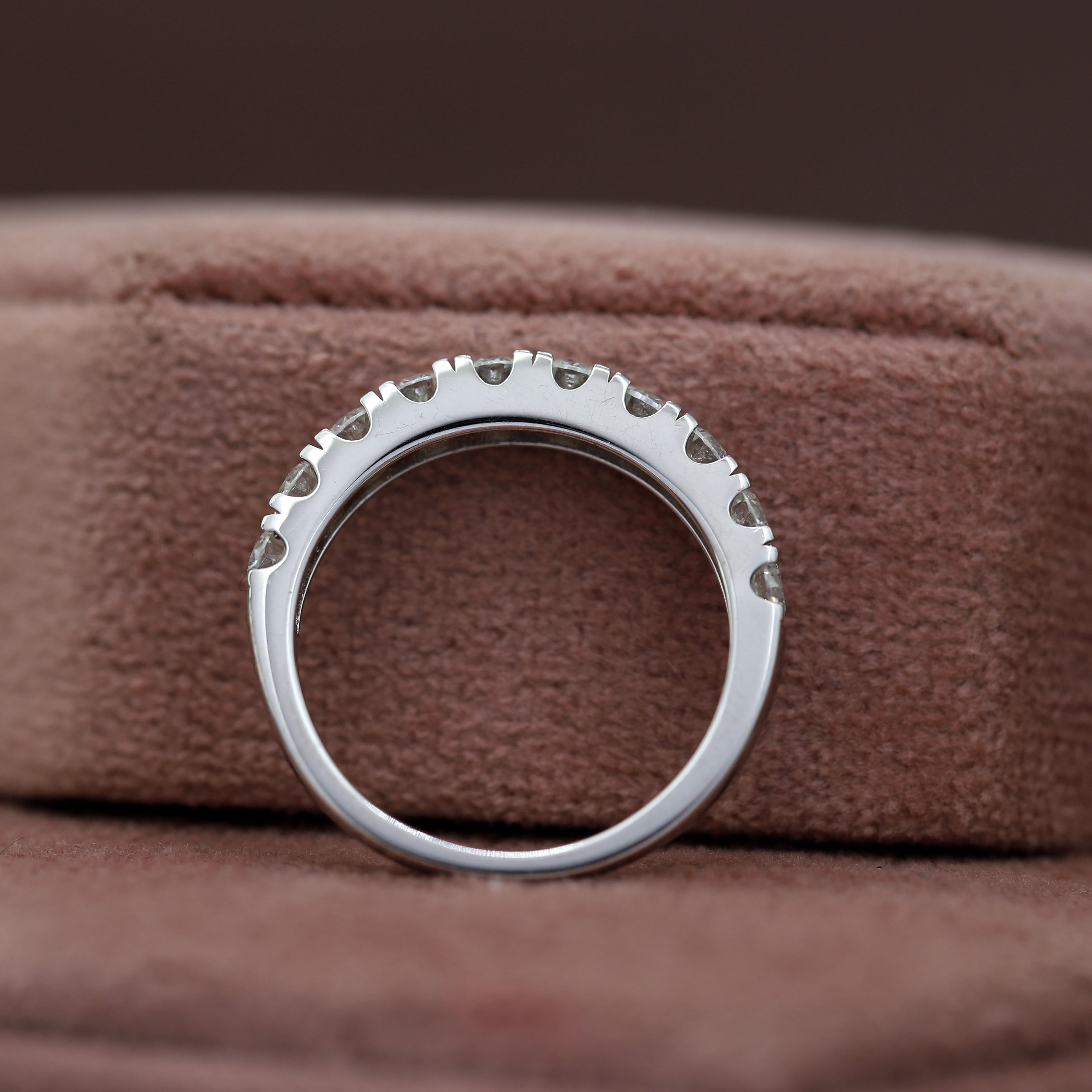 Your Forever Spark – White Gold Band with Round Diamond