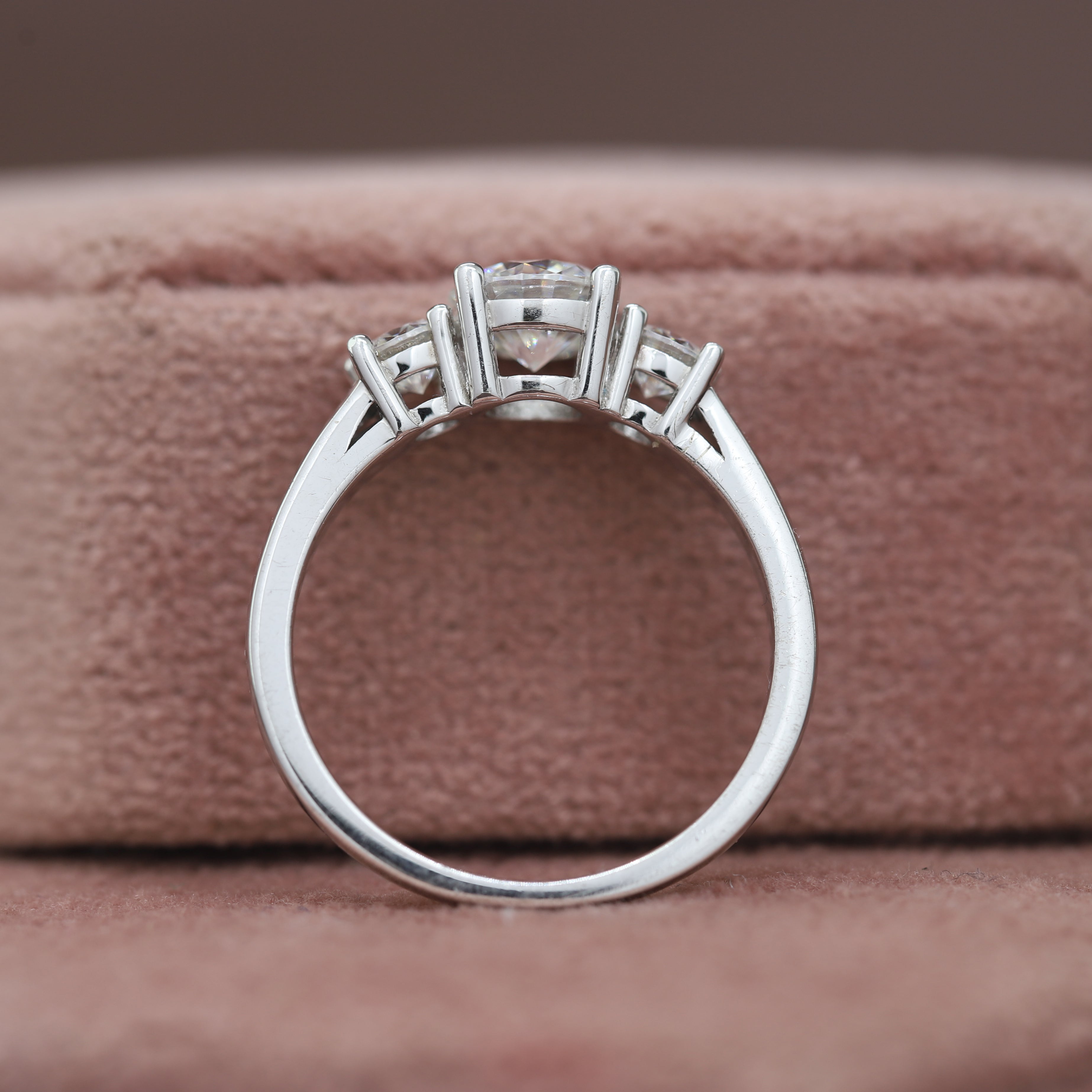 A Spark of Forever – White Round Diamond Ring in White Gold