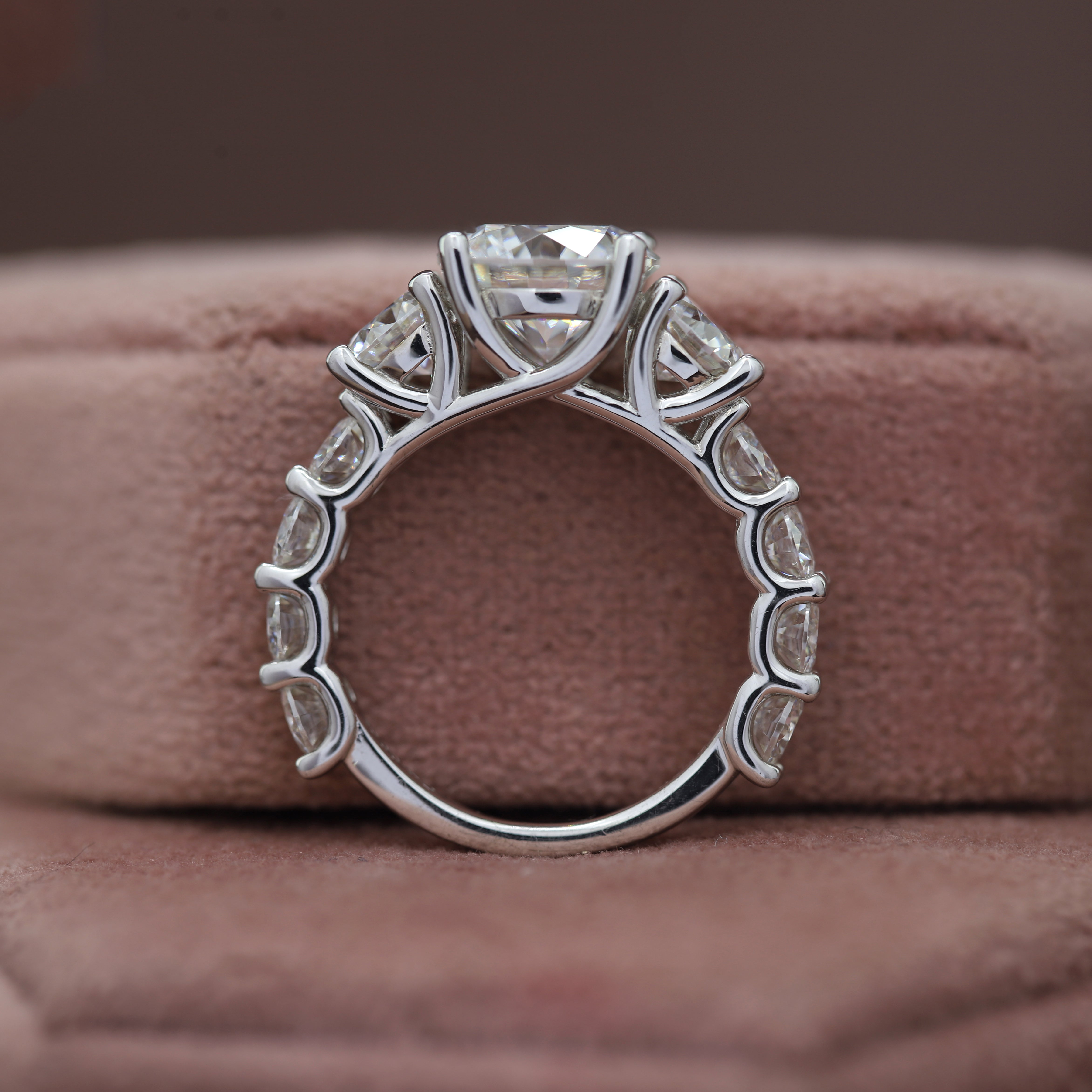 Your Forever Spark- White Gold Band with Round White Diamond