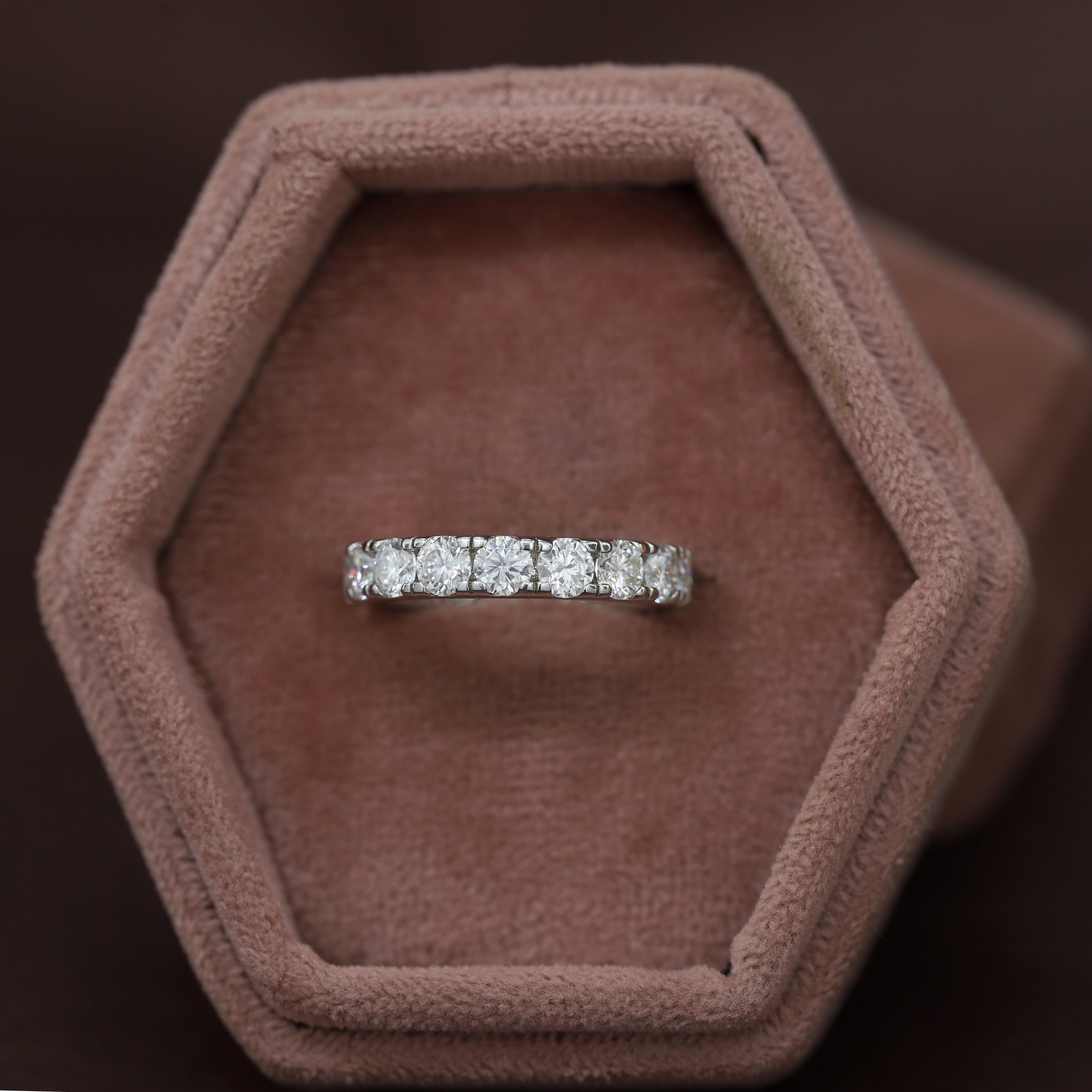 Your Forever Spark – White Gold Band with Round Diamond