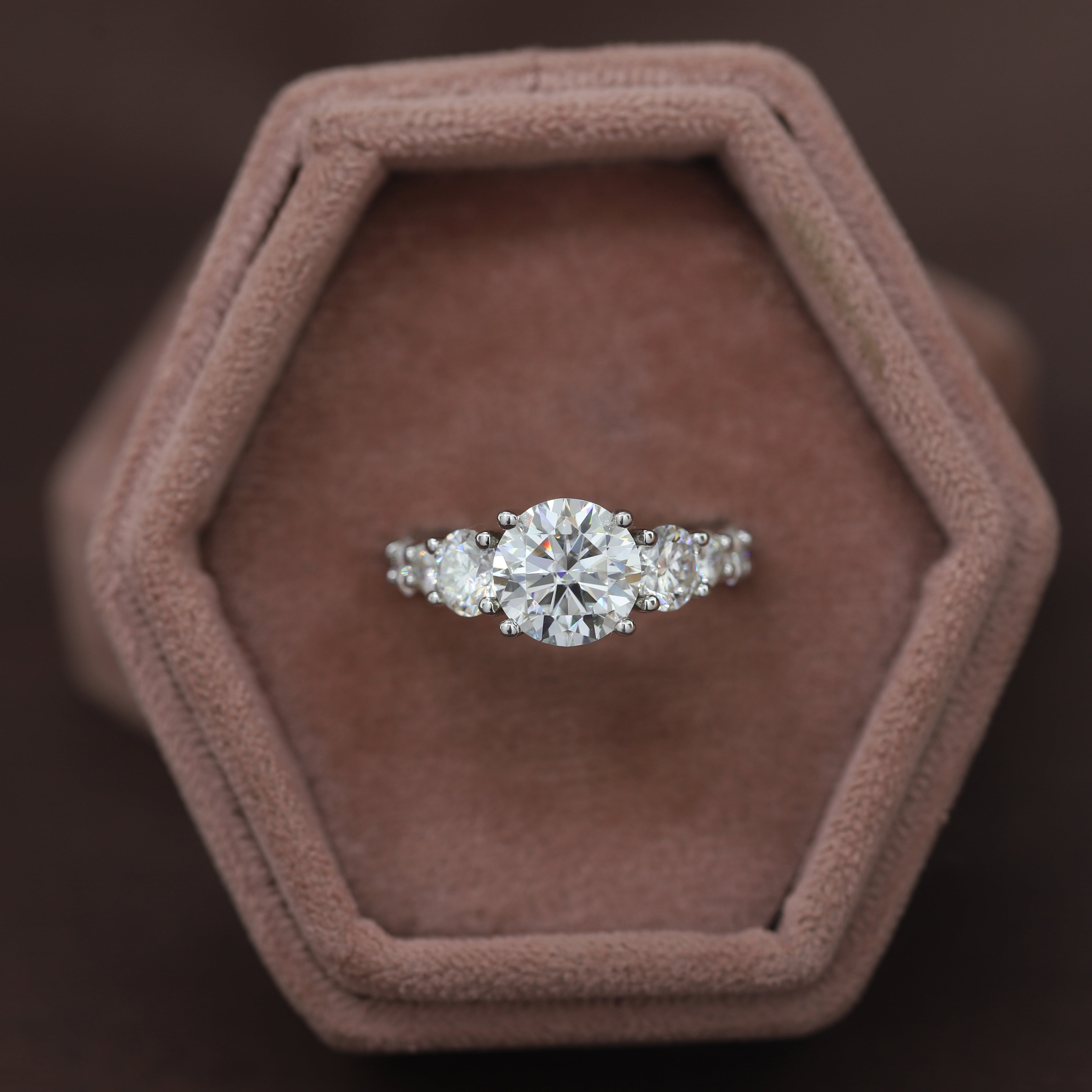 Your Forever Spark- White Gold Band with Round White Diamond