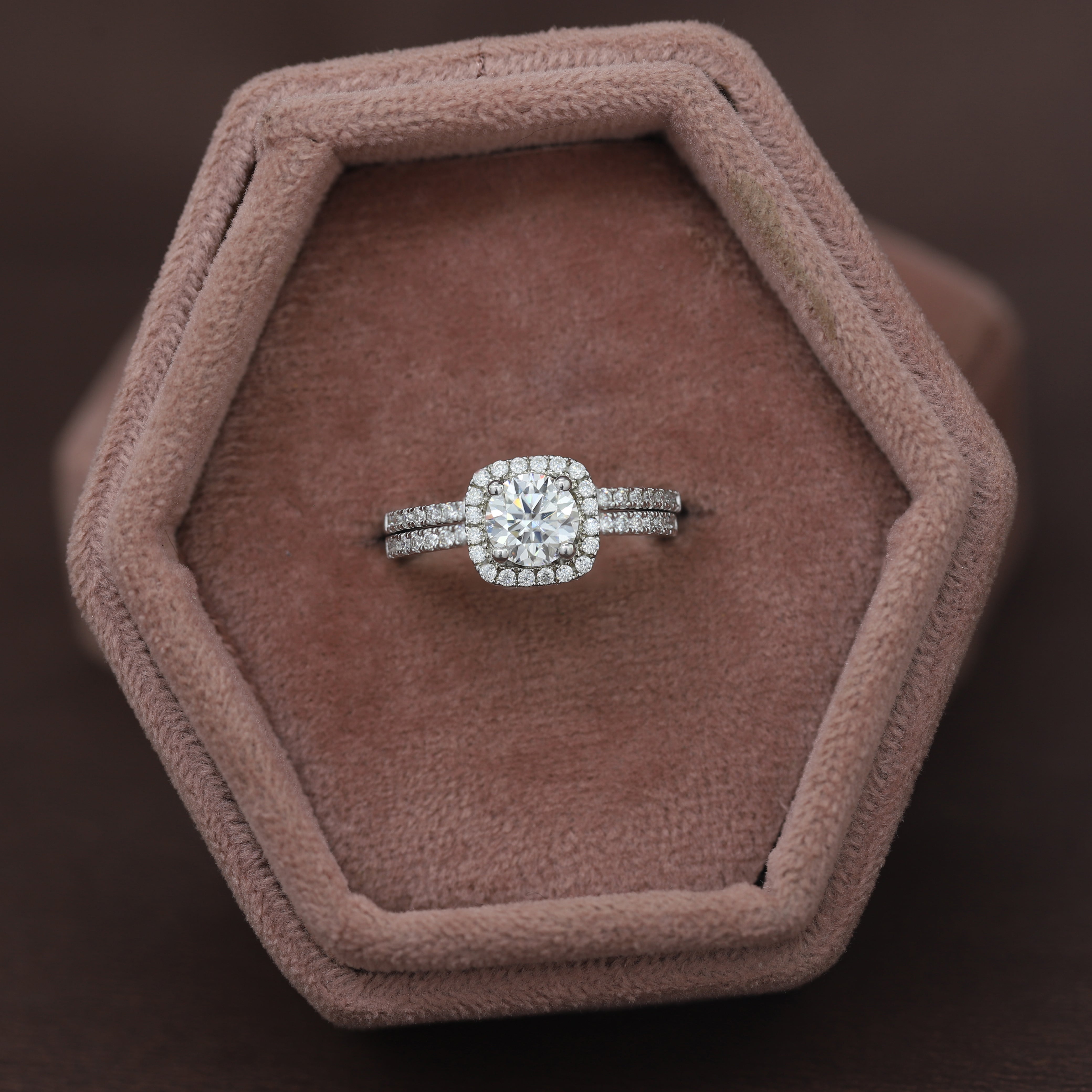 The Diamond of Forever – Custom Round White Diamond Ring With Band