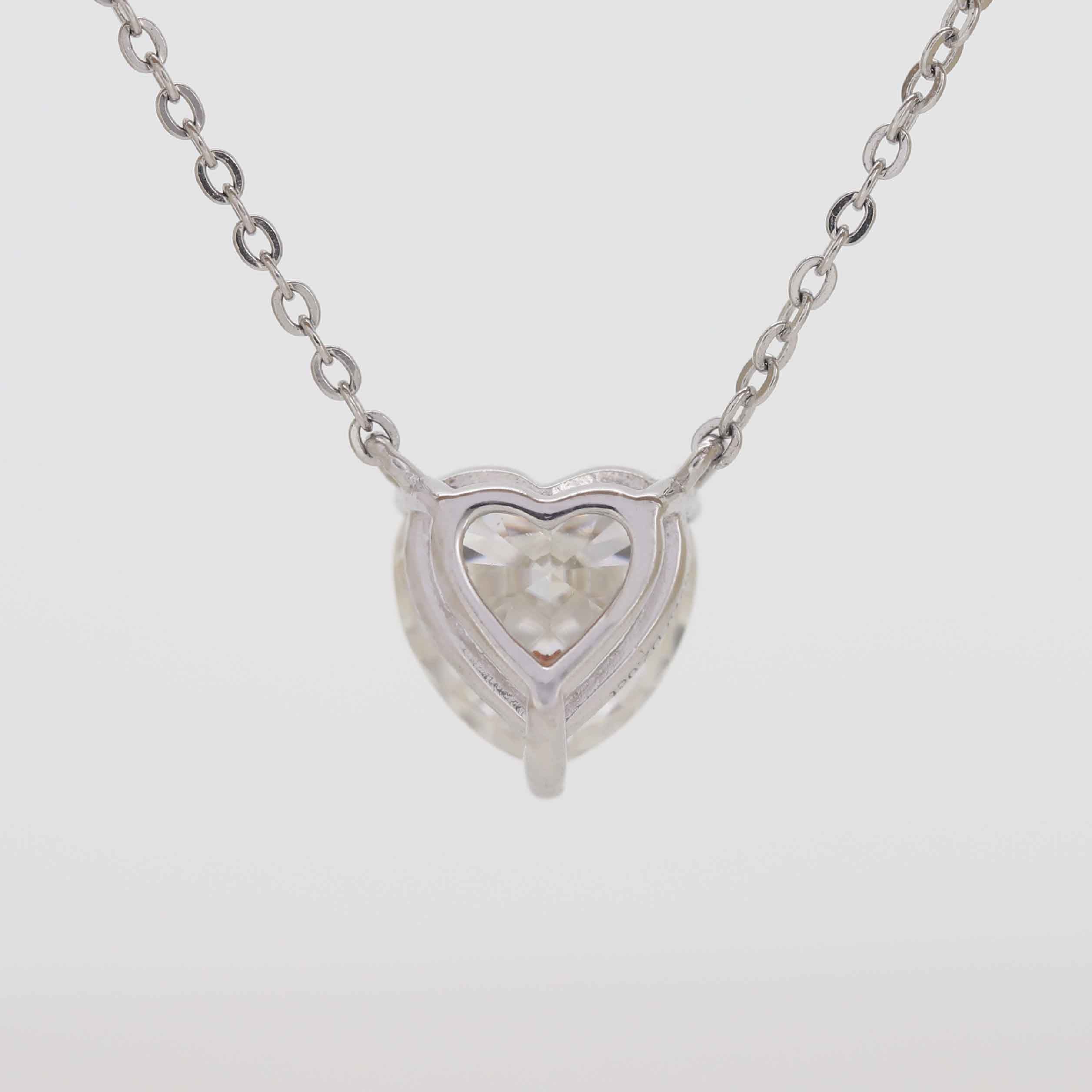 Everyday Elegance Heart Diamond Pendant in White Gold