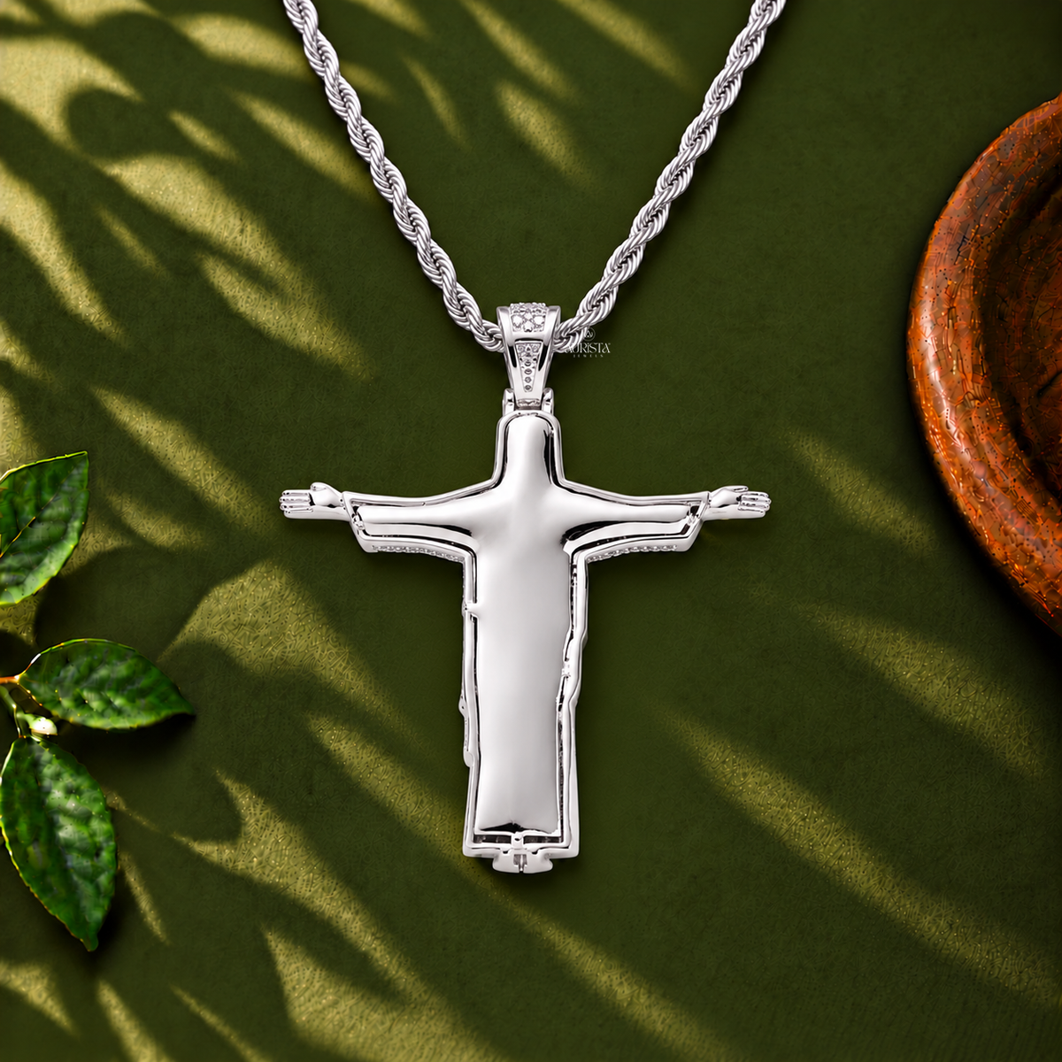 Jesus Christ Pendant Moissanite in Diamond Silver Hip Hop Fine Jewelry Charm