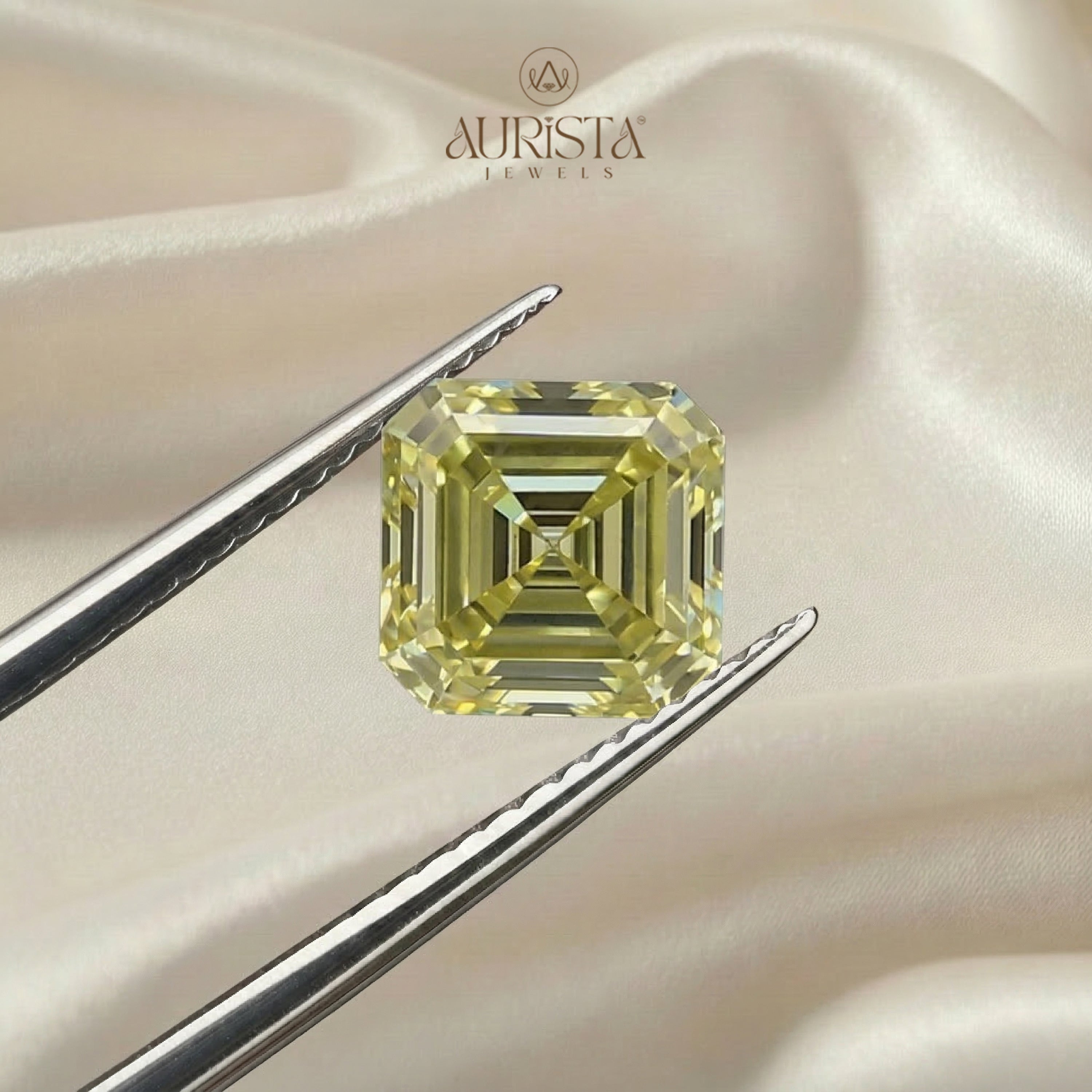 IGI Certified 1.00-5.00 CT Asscher Shape Lab Diamond for Jewelry
