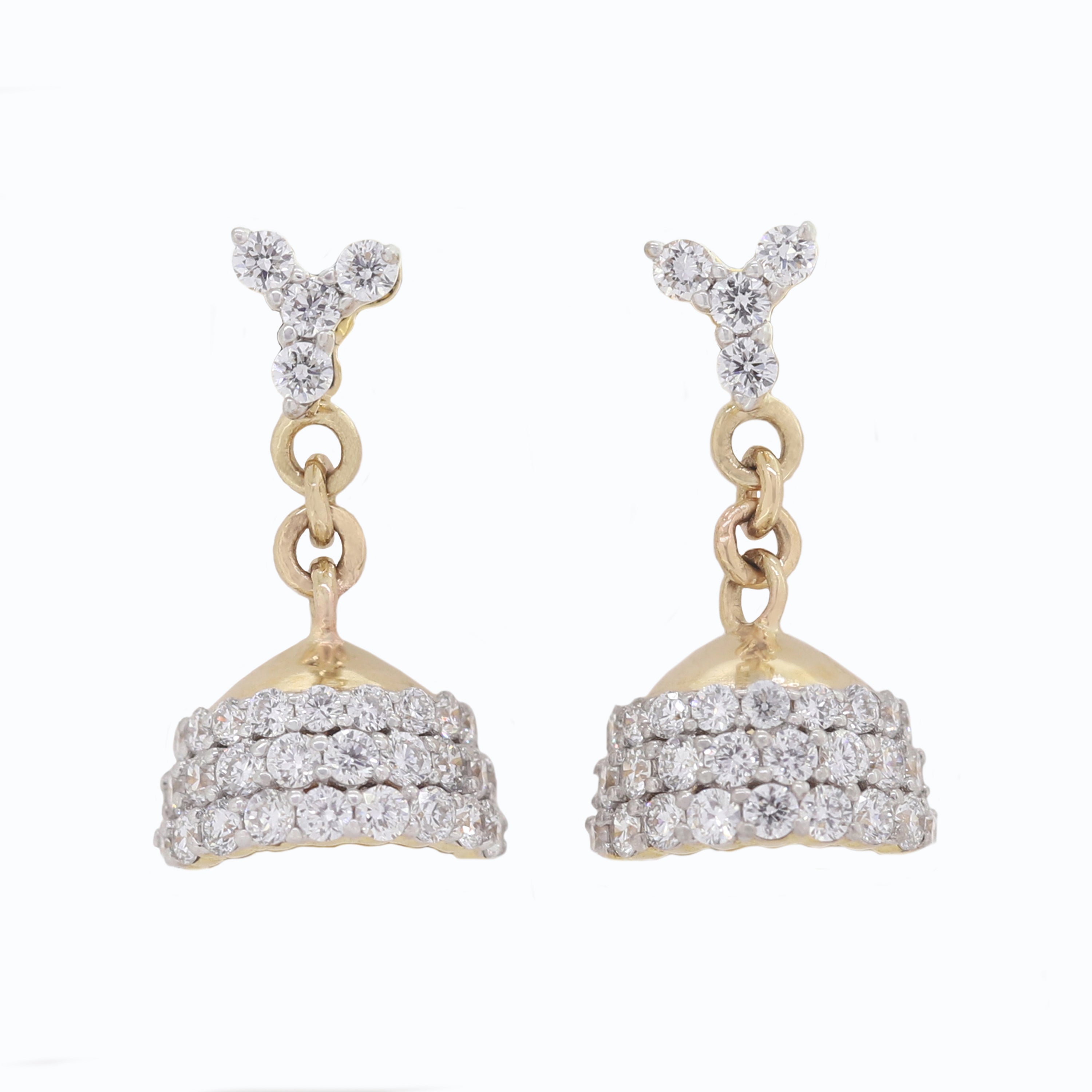 Sparkling Whispers – Diamond Stud Earrings