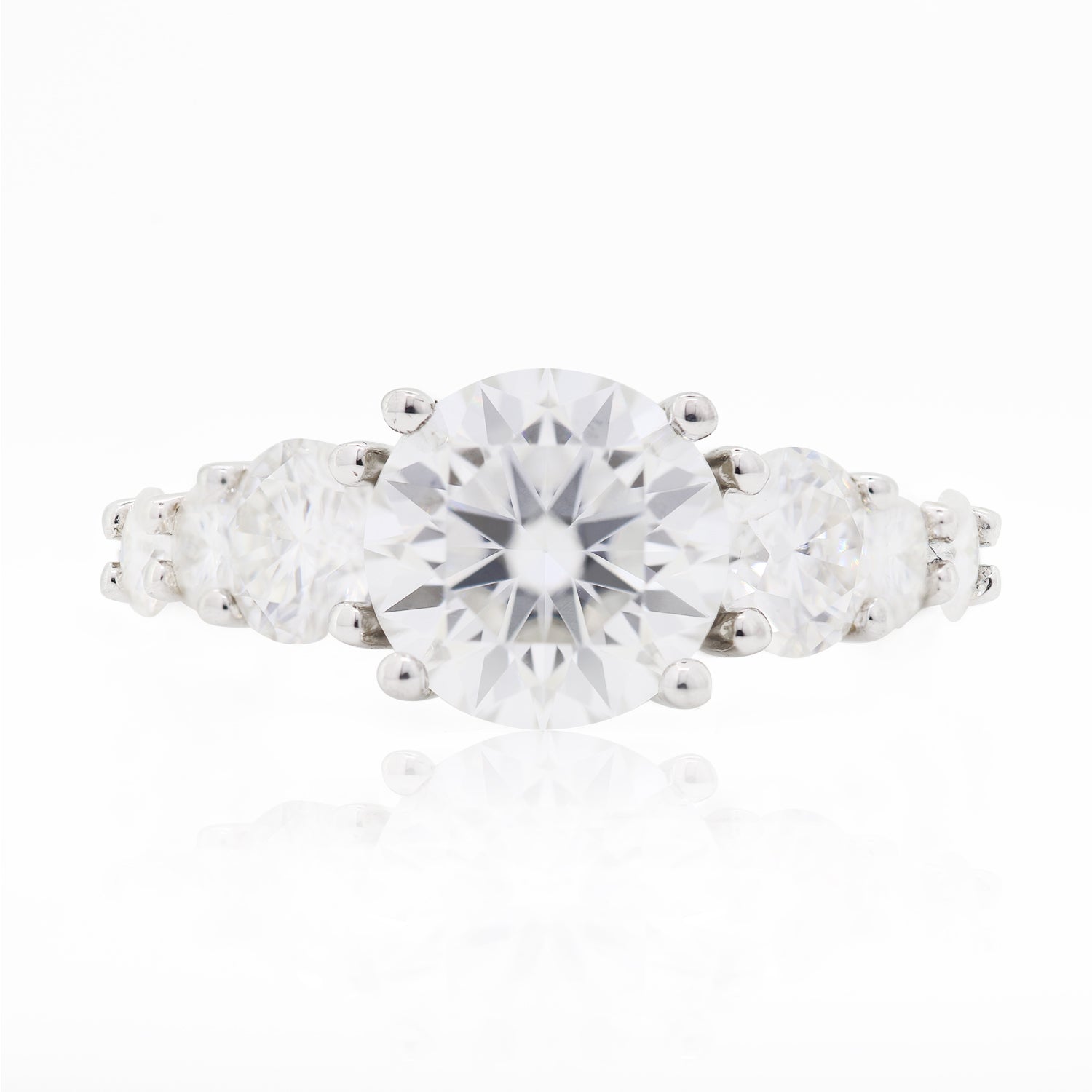 Your Forever Spark- White Gold Band with Round White Diamond