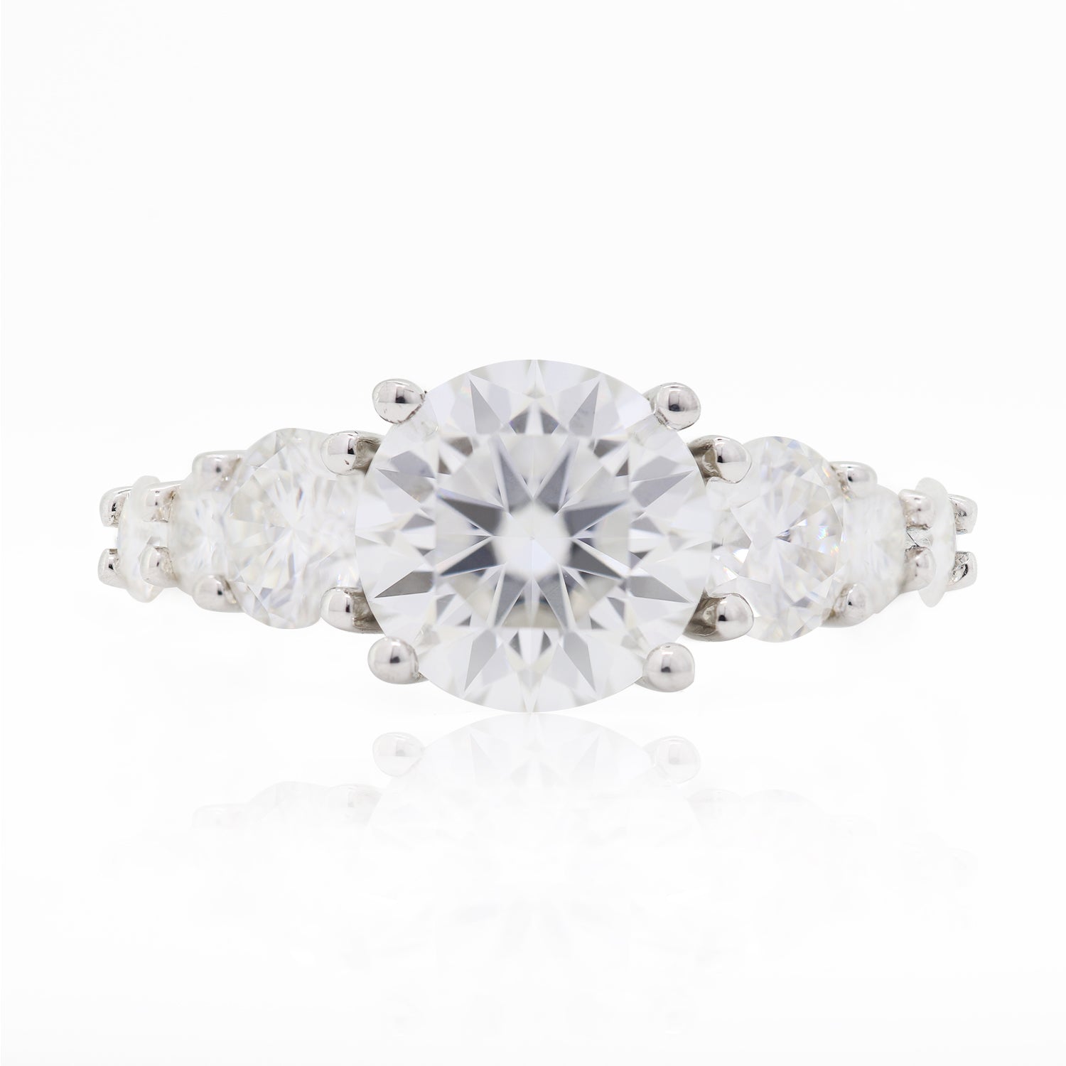 Your Forever Spark- White Gold Band with Round White Diamond