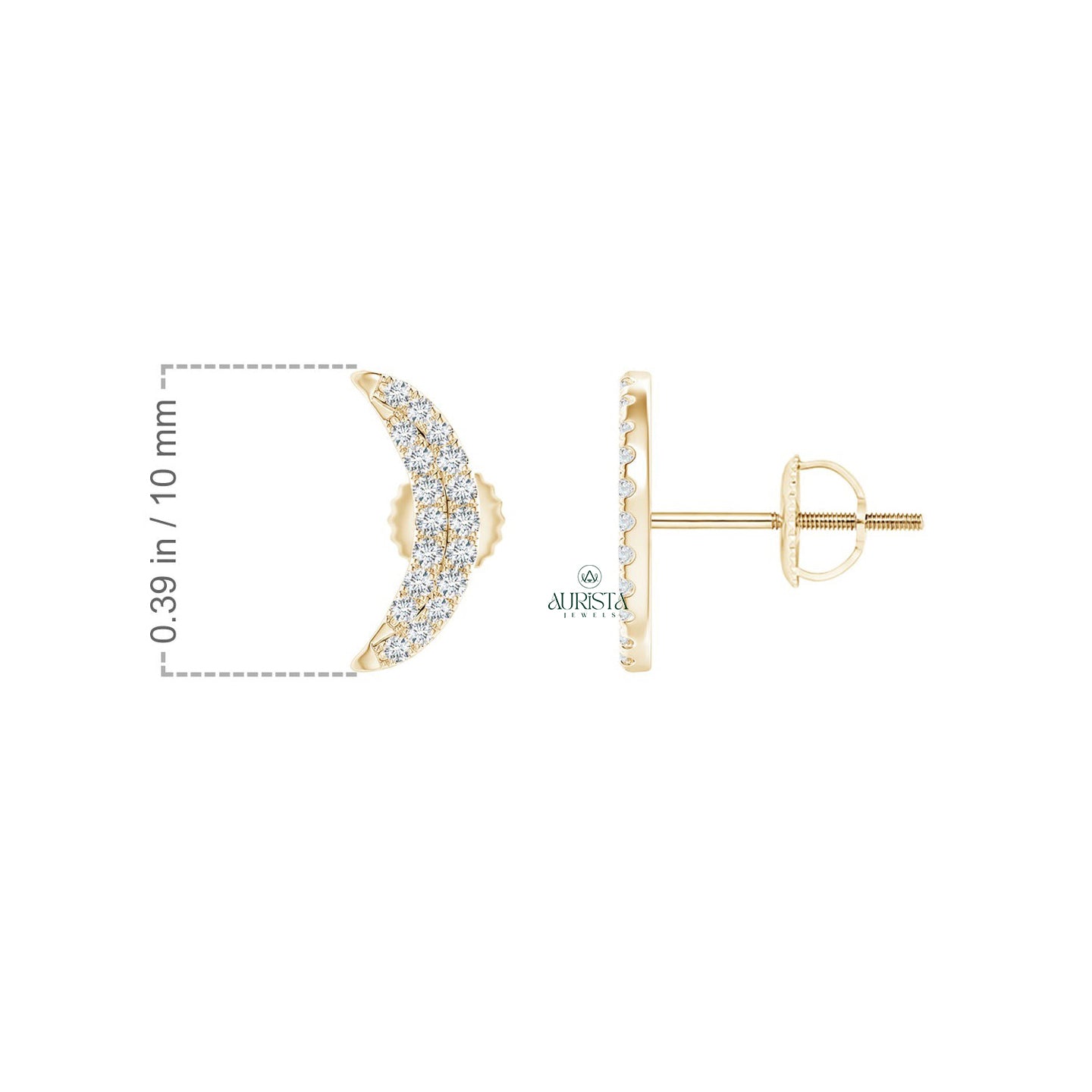 Fancy Earrings with Fine Diamond